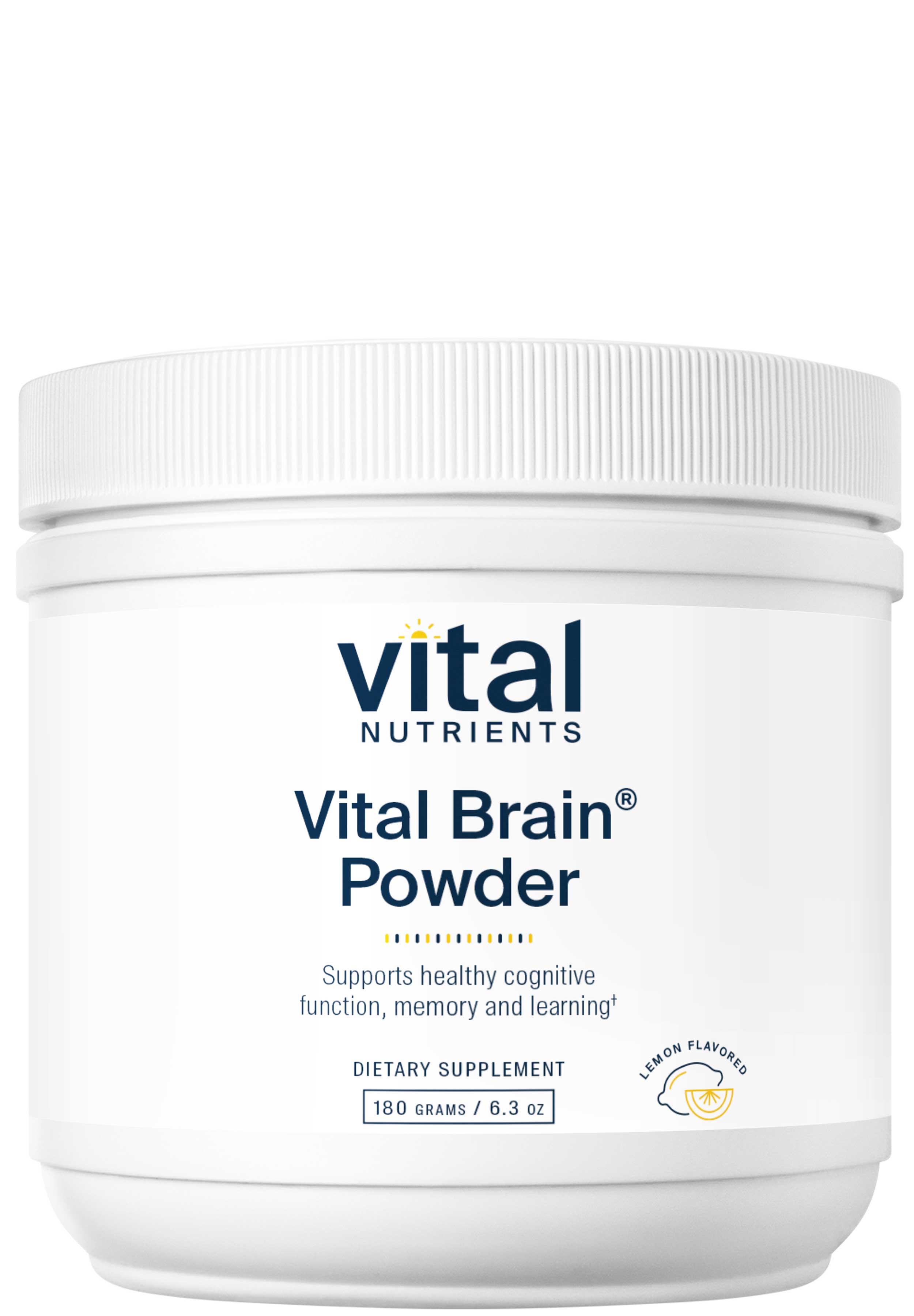 Vital Nutrients Vital Brain Powder Lemon