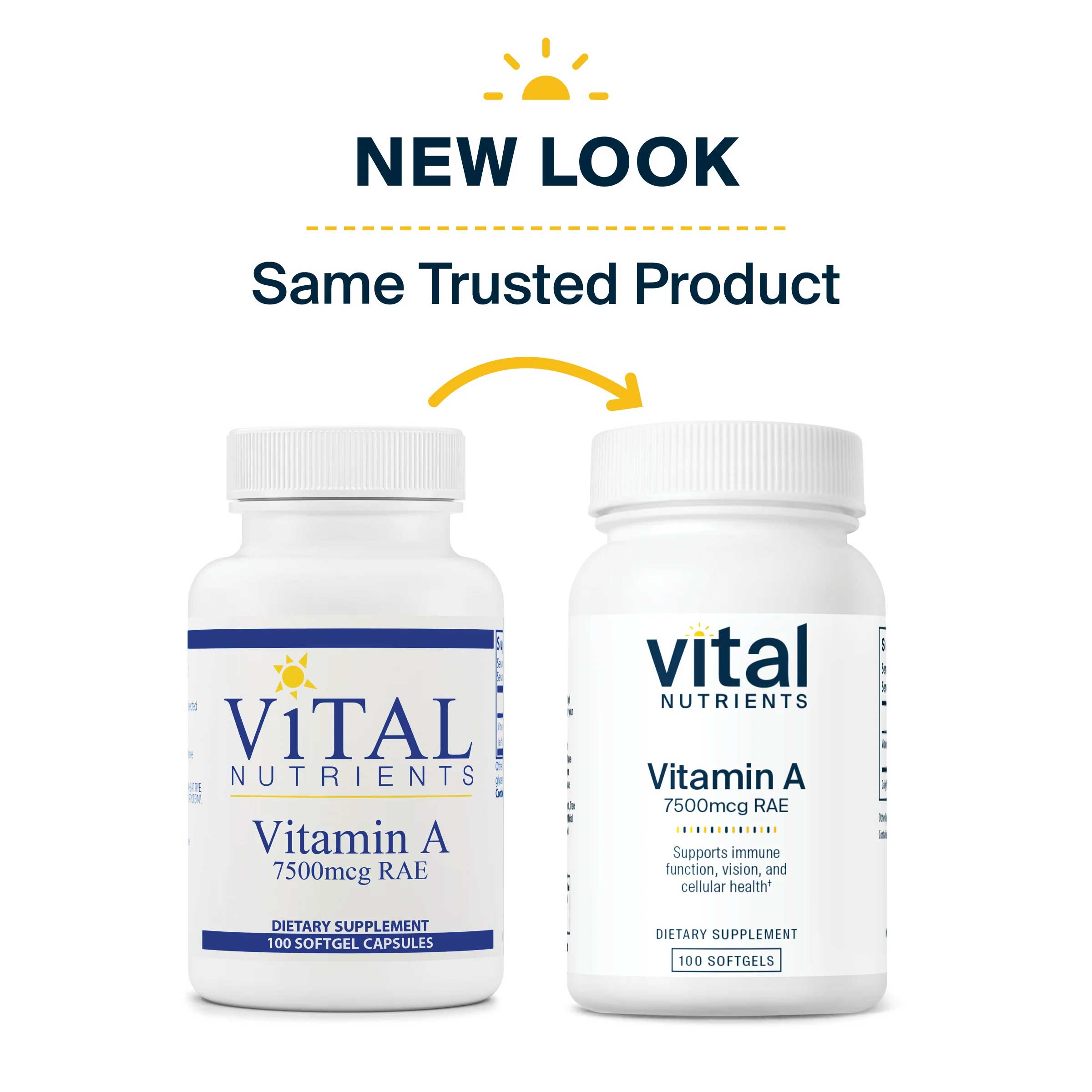 Vital Nutrients Vitamin A 7500 mcg New Look