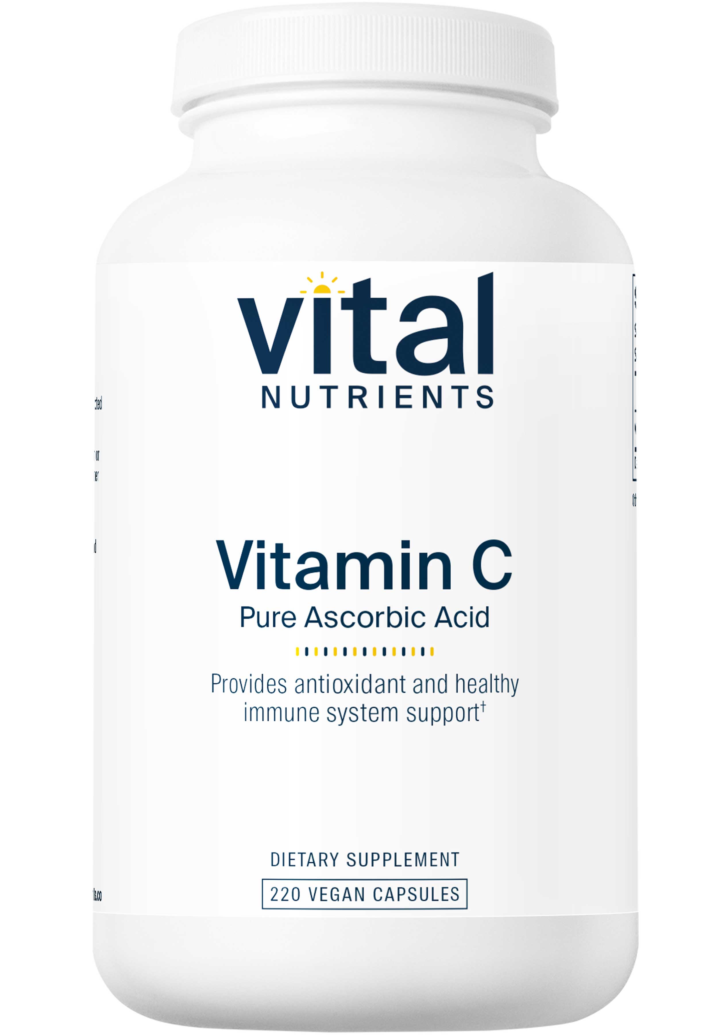 Vital Nutrients Vitamin C Veg Caps (100% Pure Ascorbic Acid)
