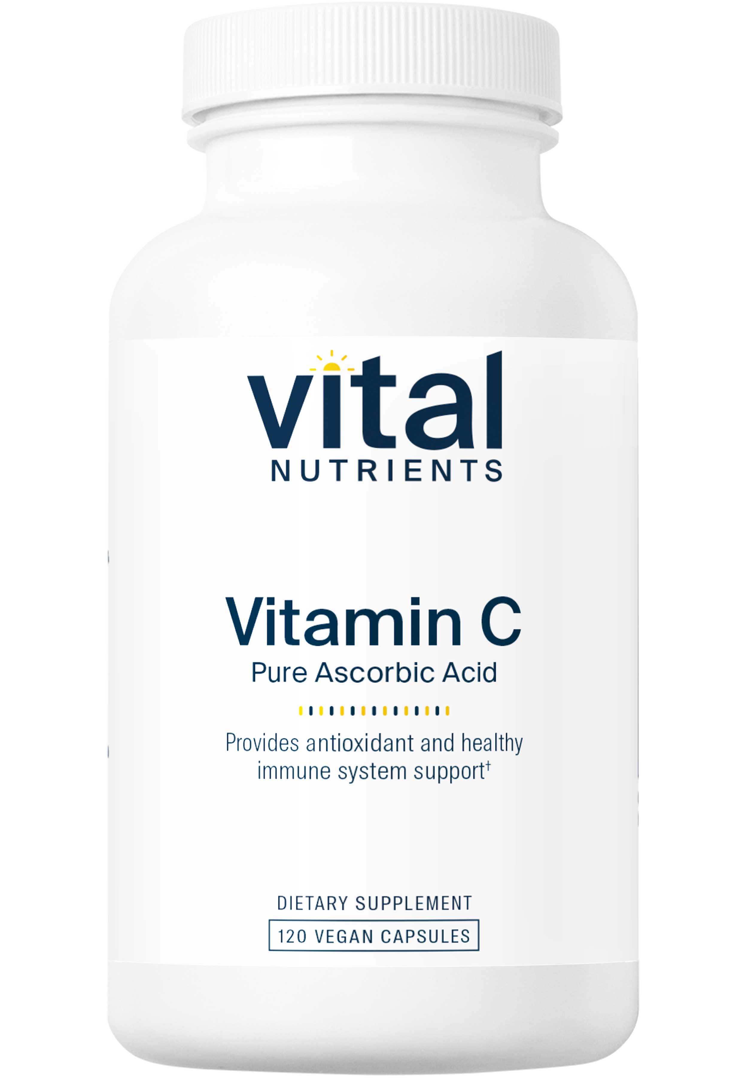 Vital Nutrients Vitamin C Veg Caps (100% Pure Ascorbic Acid)