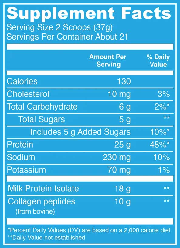 Vital Proteins Vital Performance Protein Powder Ingredients