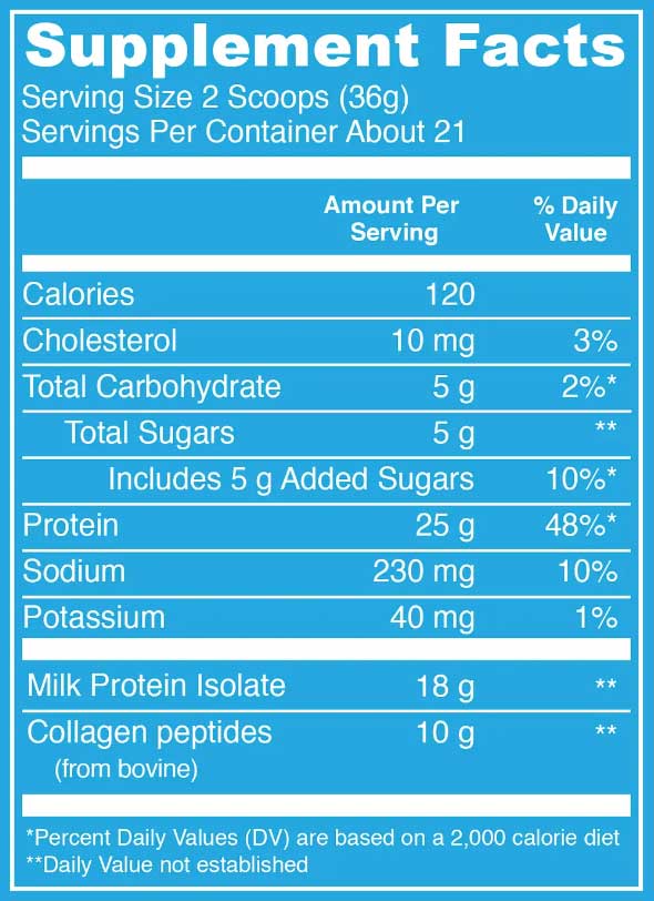 Vital Proteins Vital Performance Protein Powder Ingredients