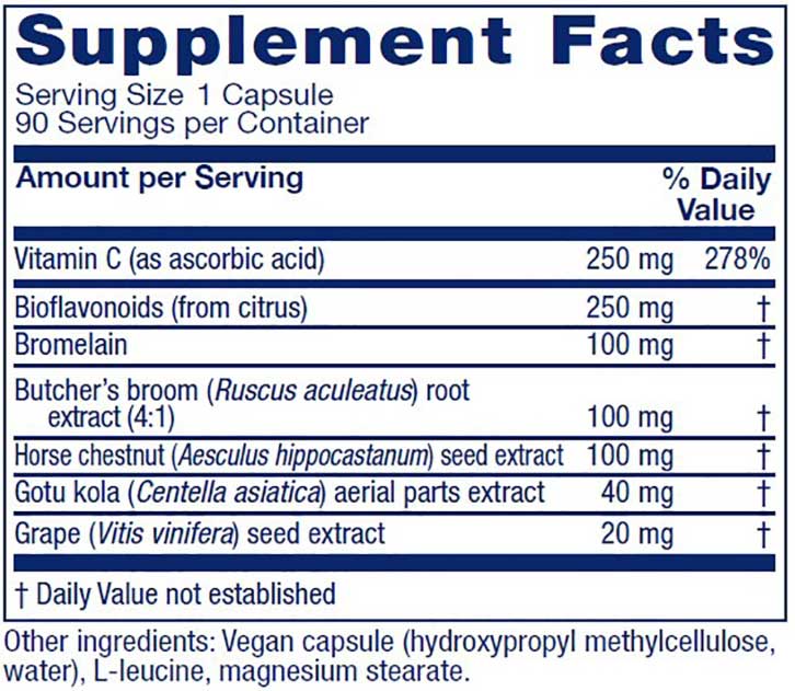 Vitanica VeinoBlend Ingredients