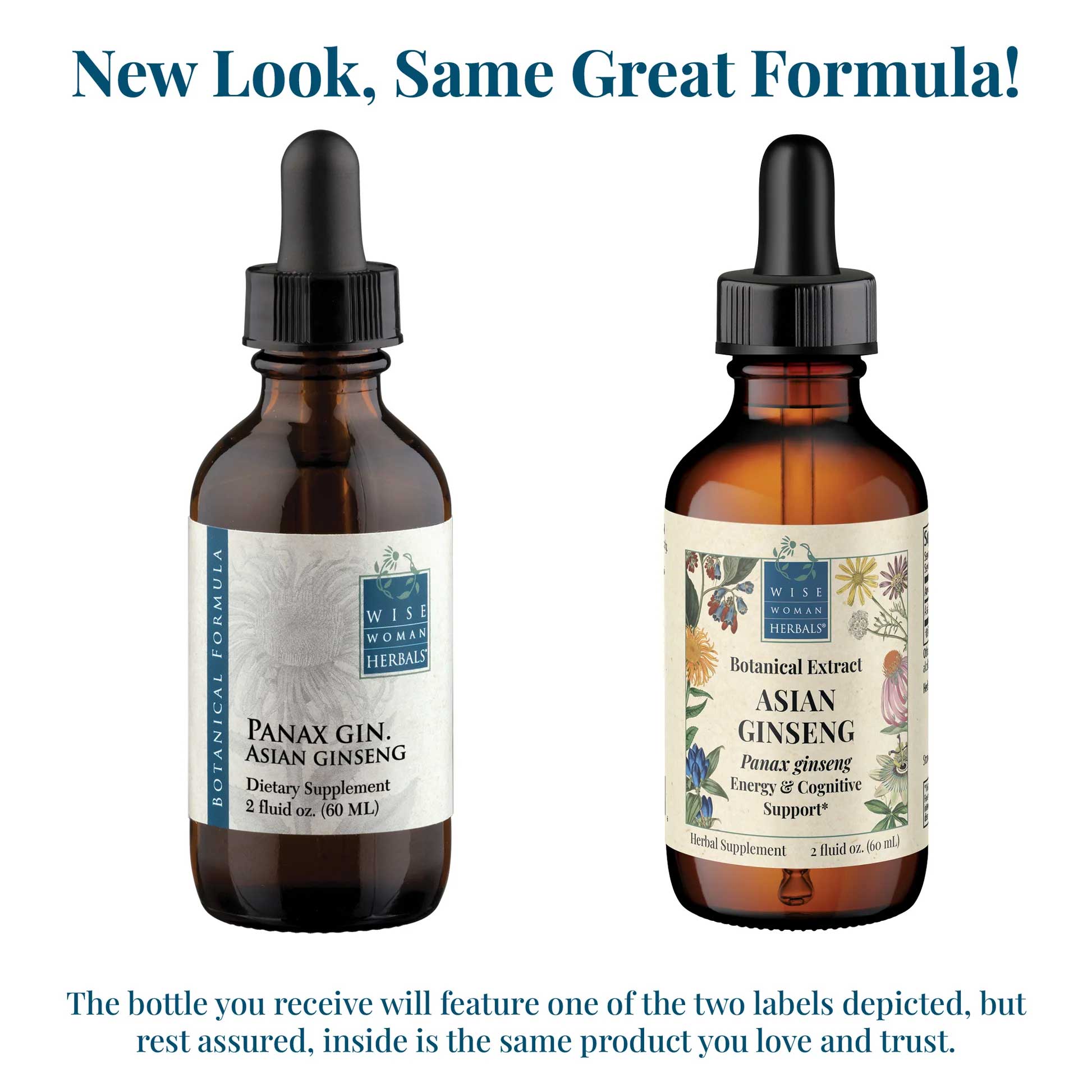 Wise Woman Herbals Asian ginseng (Panax ginseng) New Look