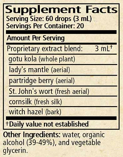 Wise Woman Herbals Bladder Tonic Ingredients