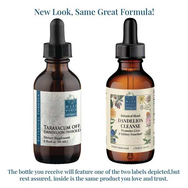Wise Woman Herbals Dandelion Cleanse (Formerly Dandelion Taraxacum Officinale Whole Plant) New Look