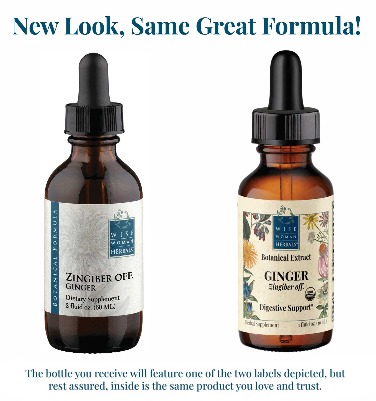 Wise Woman Herbals Ginger Zingiber Officinale New Look
