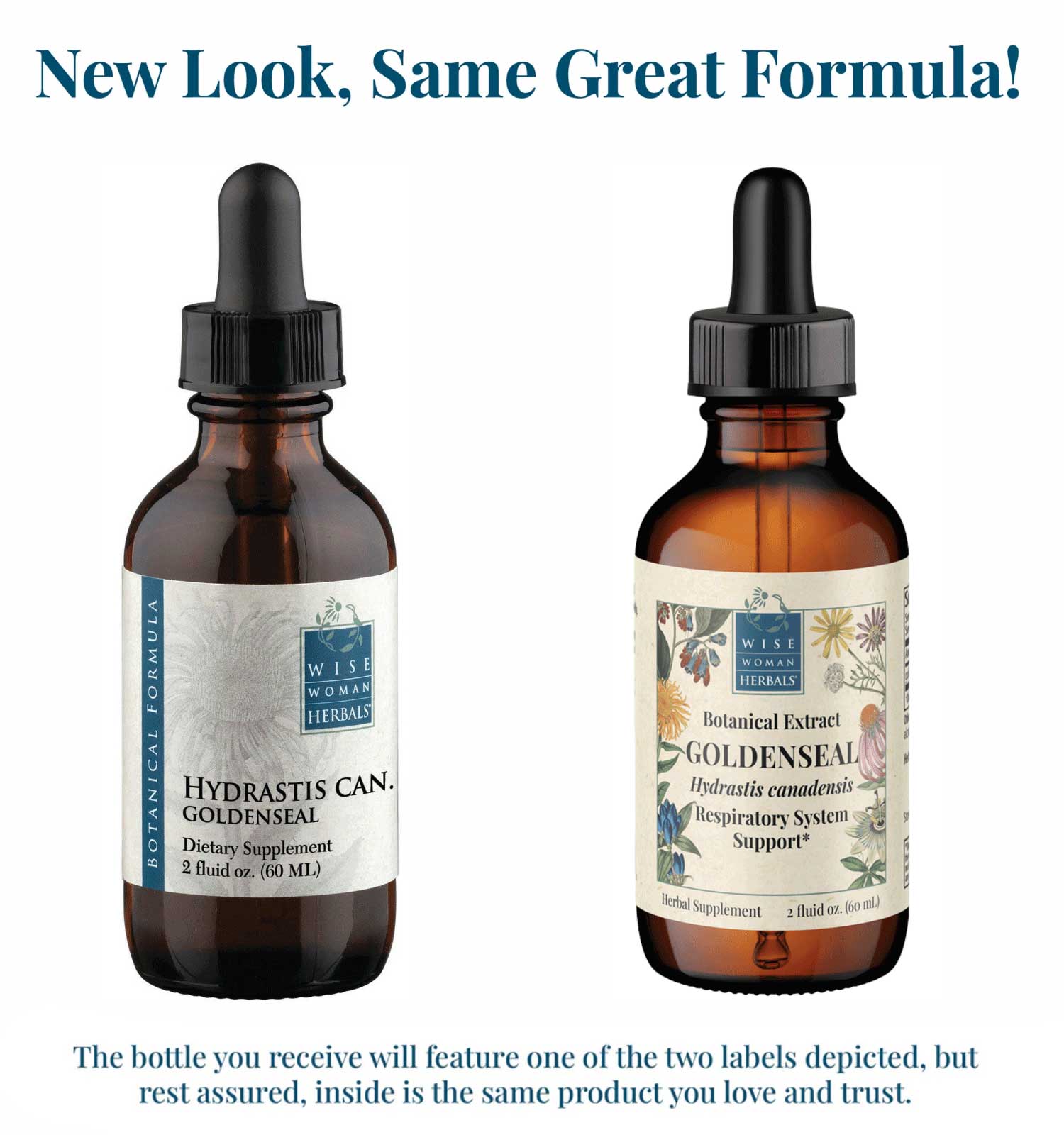 Wise Woman Herbals Goldenseal Hydrastis Canadensis New Look