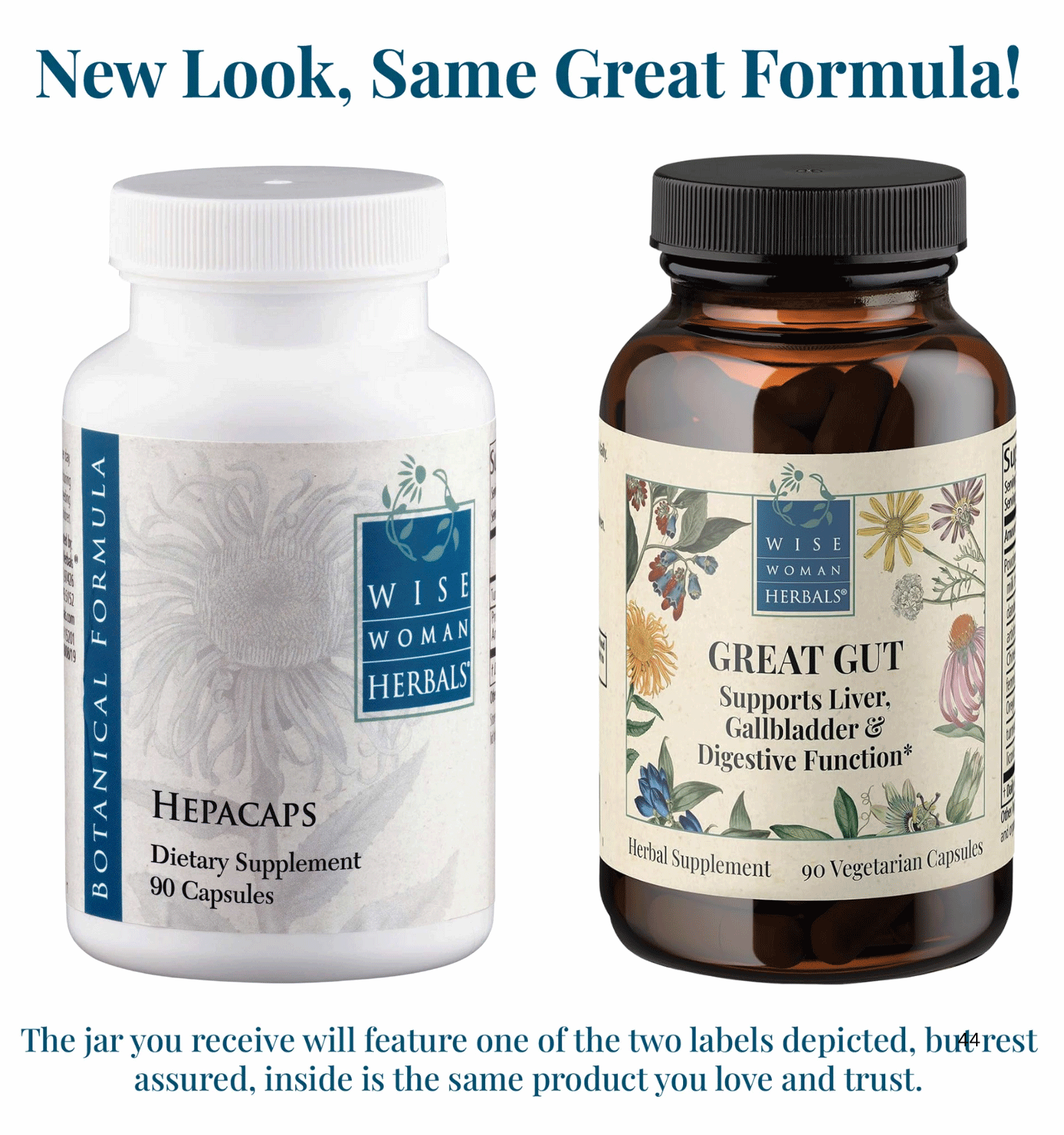 Wise Woman Herbals Great Gut (Formerly Hepacaps) New Look