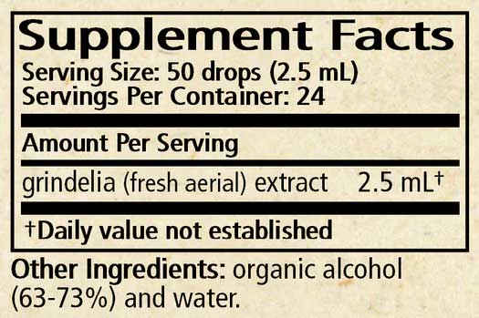 Wise Woman Herbals Grindelia (Grindelia spp.) Ingredients