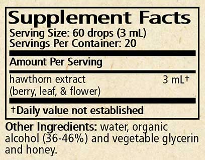 Wise Woman Herbals Hawthorn Crataegus Spp. Ingredients