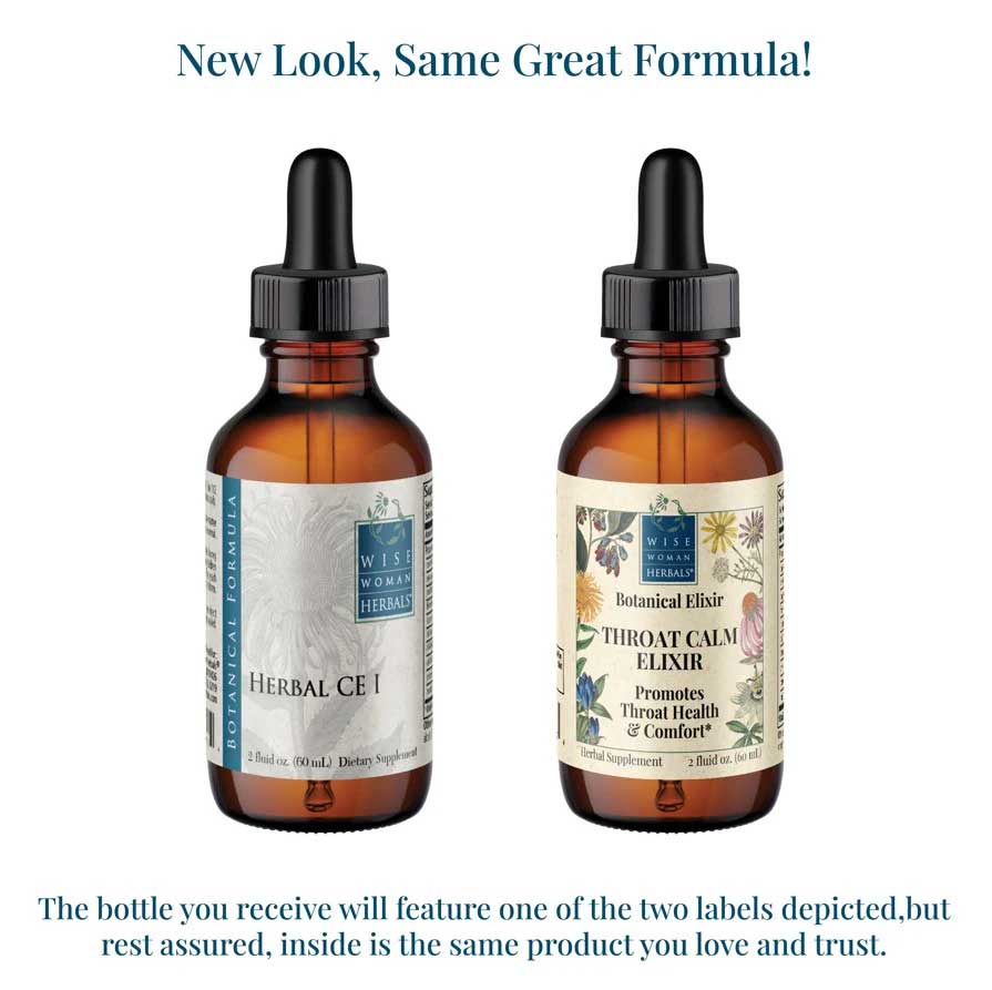 Wise Woman Herbals Herbal Throat Calm Elixir (Formerly Herbal CE I) New Look