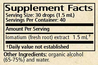 Wise Woman Herbals Lomatium (Lomatium dissectum) Ingredients