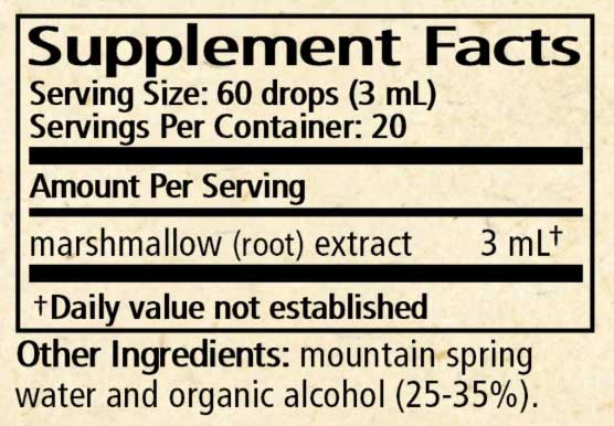 Wise Woman Herbals Marshmallow (Althaea officinalis) Ingredients