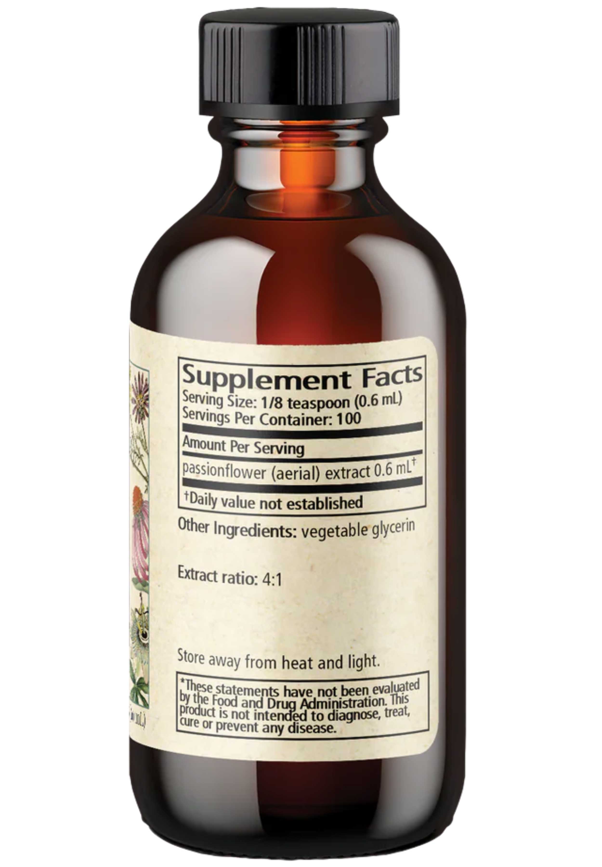 Wise Woman Herbals Passionflower Botanical Syrup (Formerly Passionflower Solid Extract) Ingredients