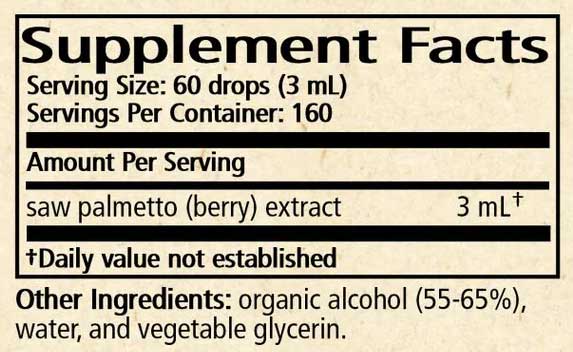 Wise Woman Herbals Saw Palmetto (Serenoa spp.) Ingredients