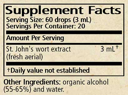 Wise Woman Herbals St. John's Wort (Hypericum perforatum) Ingredients
