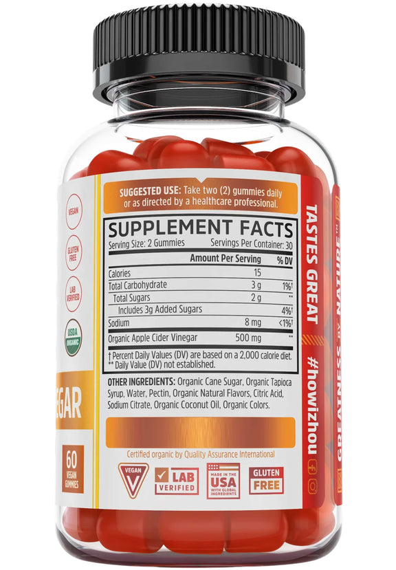 Zhou Nutrition Apple Cider Vinegar Ingredients