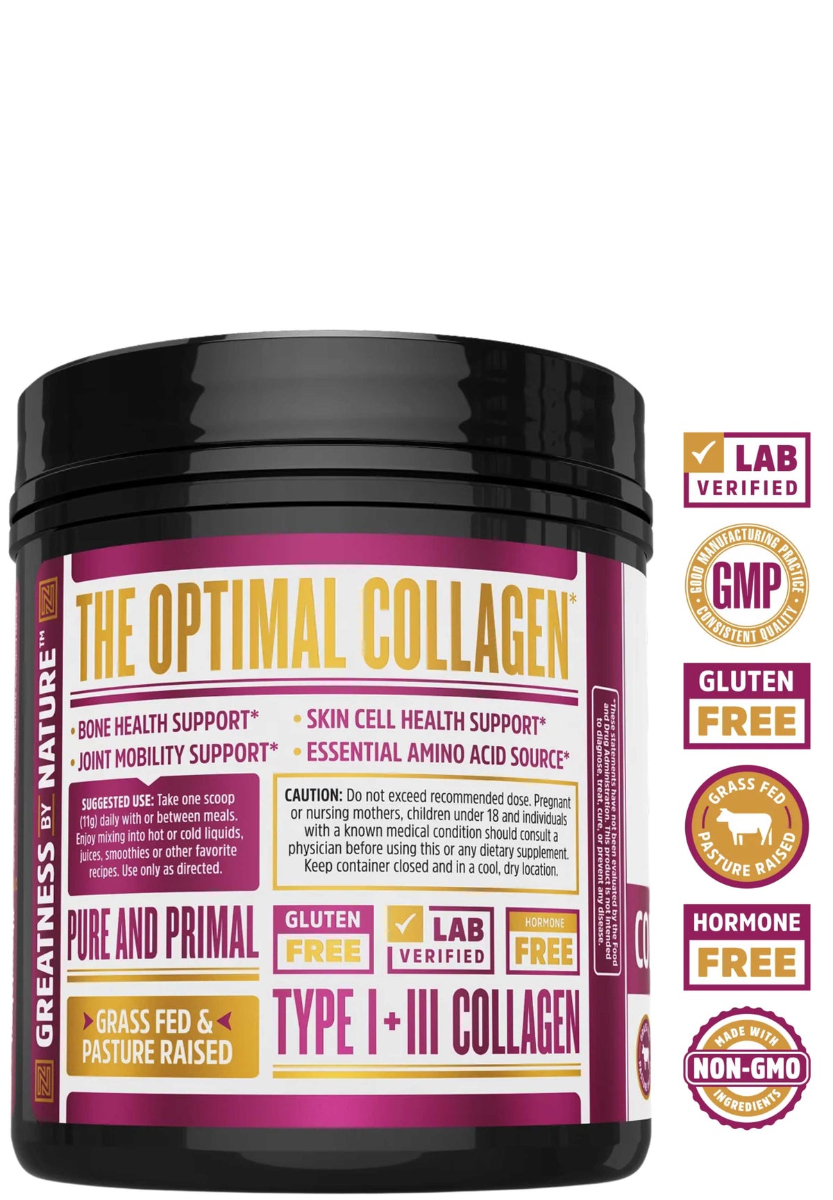 Zhou Nutrition Collagen Peptides Back