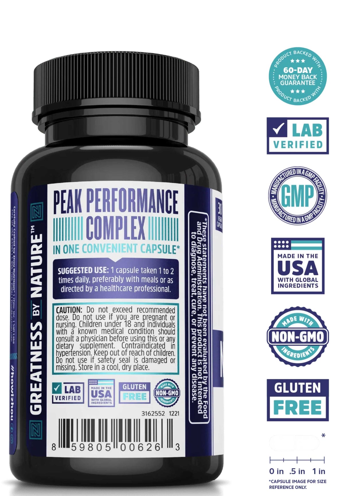 Zhou Nutrition Neuro-Peak Back