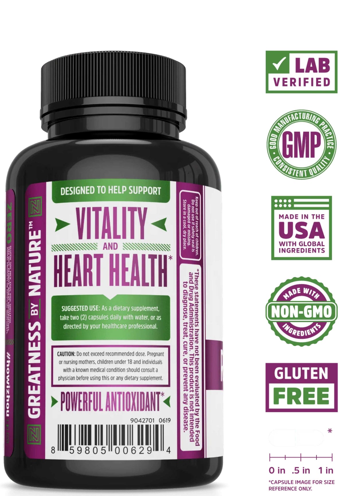 Zhou Nutrition Resveratrol Back