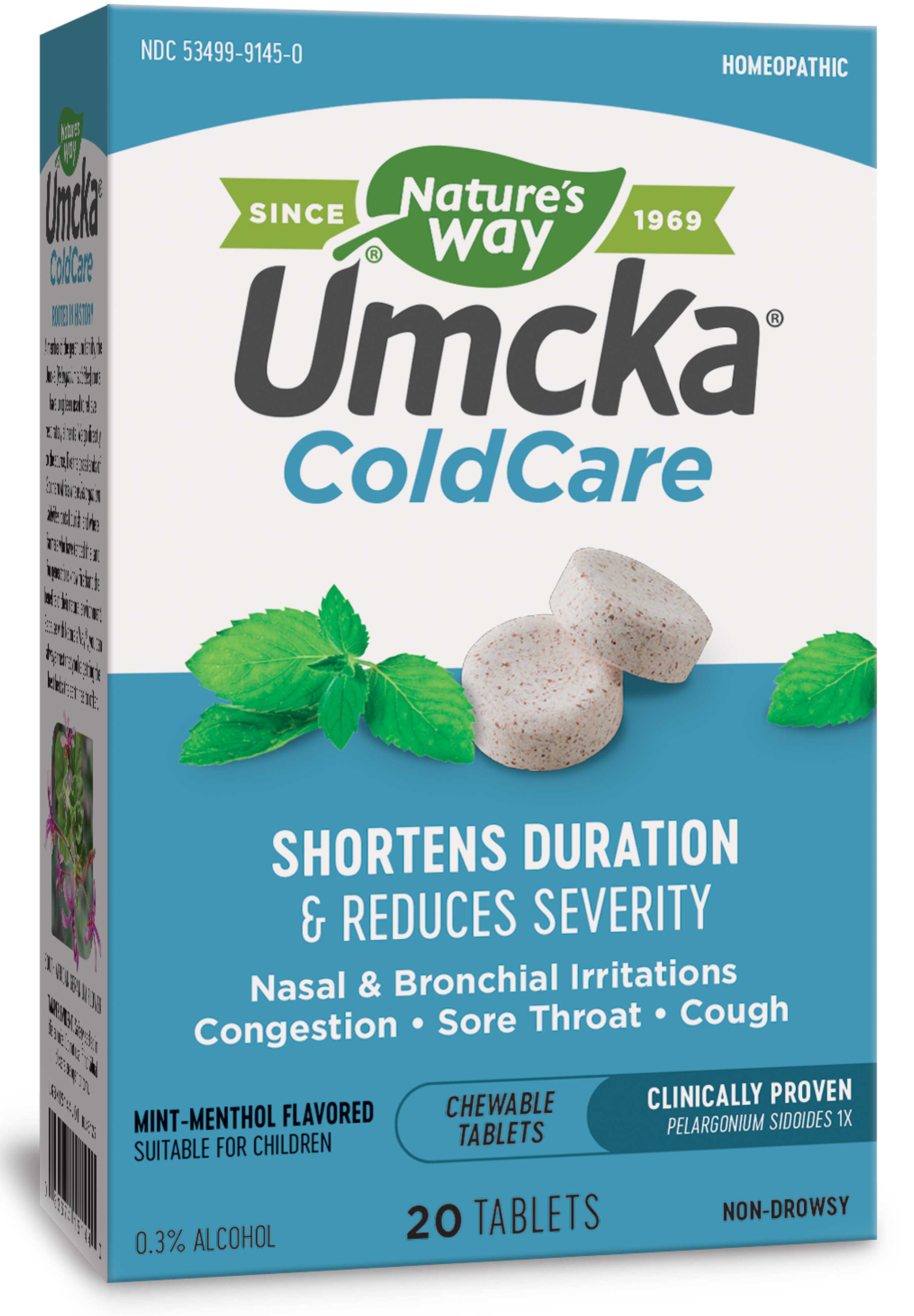 Nature's Way Umcka ColdCare Chewable (Mint-Menthol)