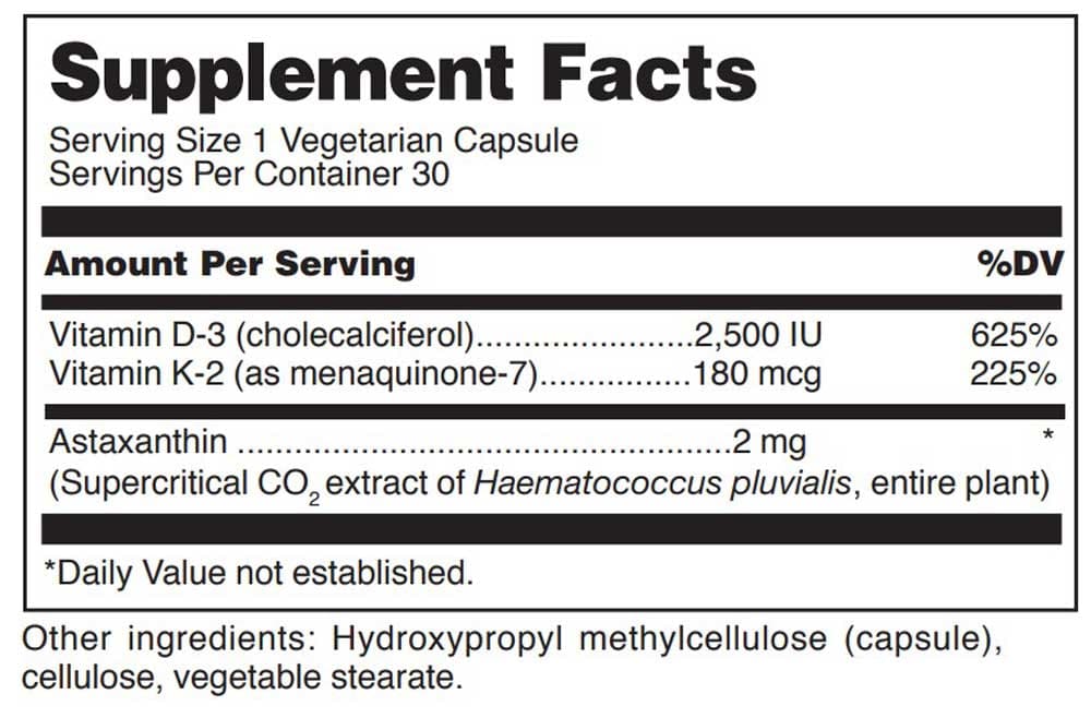 Douglas Laboratories K2-D3 with Astaxanthin