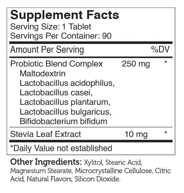 Advanced Nutrition By Zahler Kidophilus Plus Ingredients