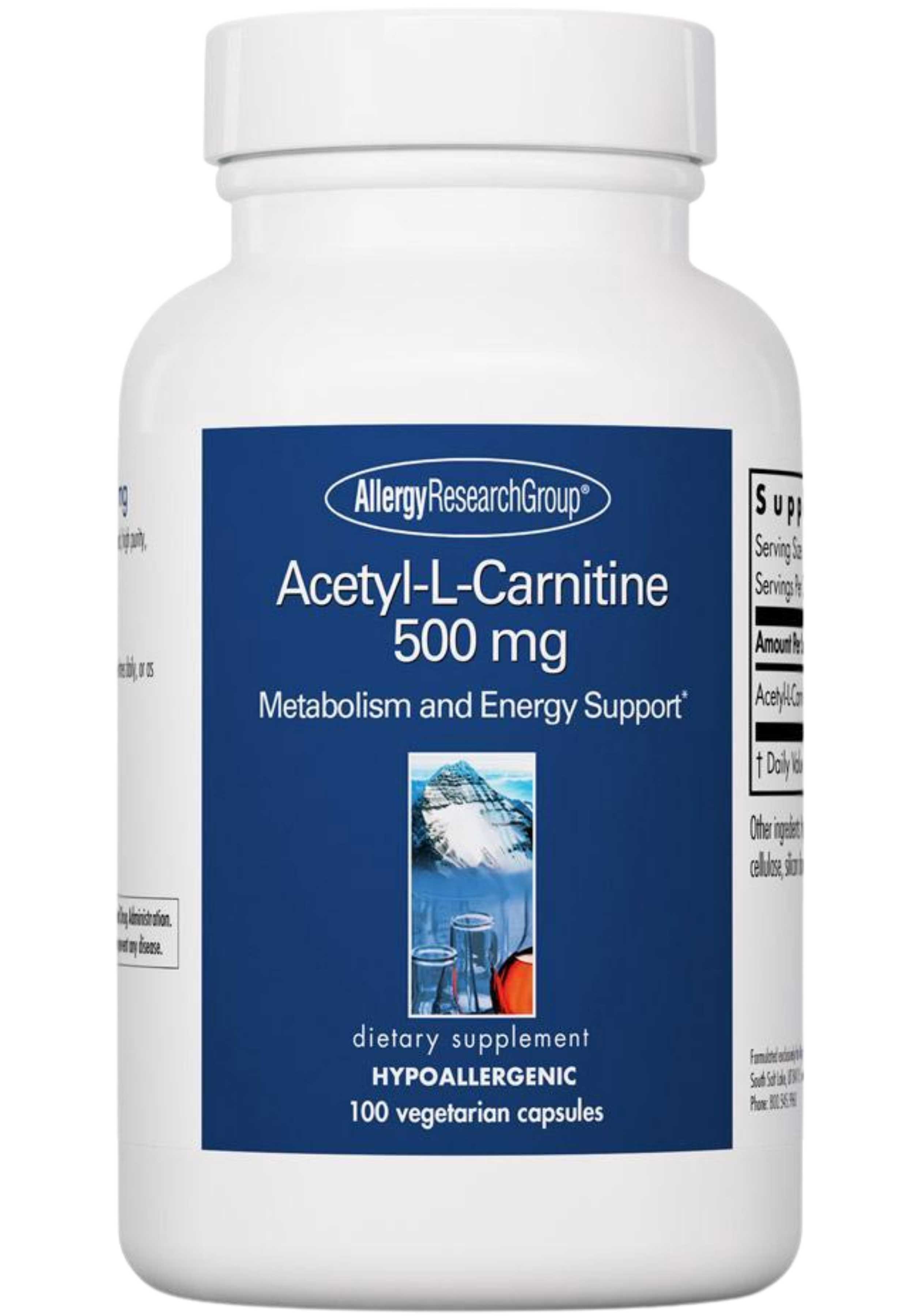 Allergy Research Group Acetyl-L-Carnitine 500 mg