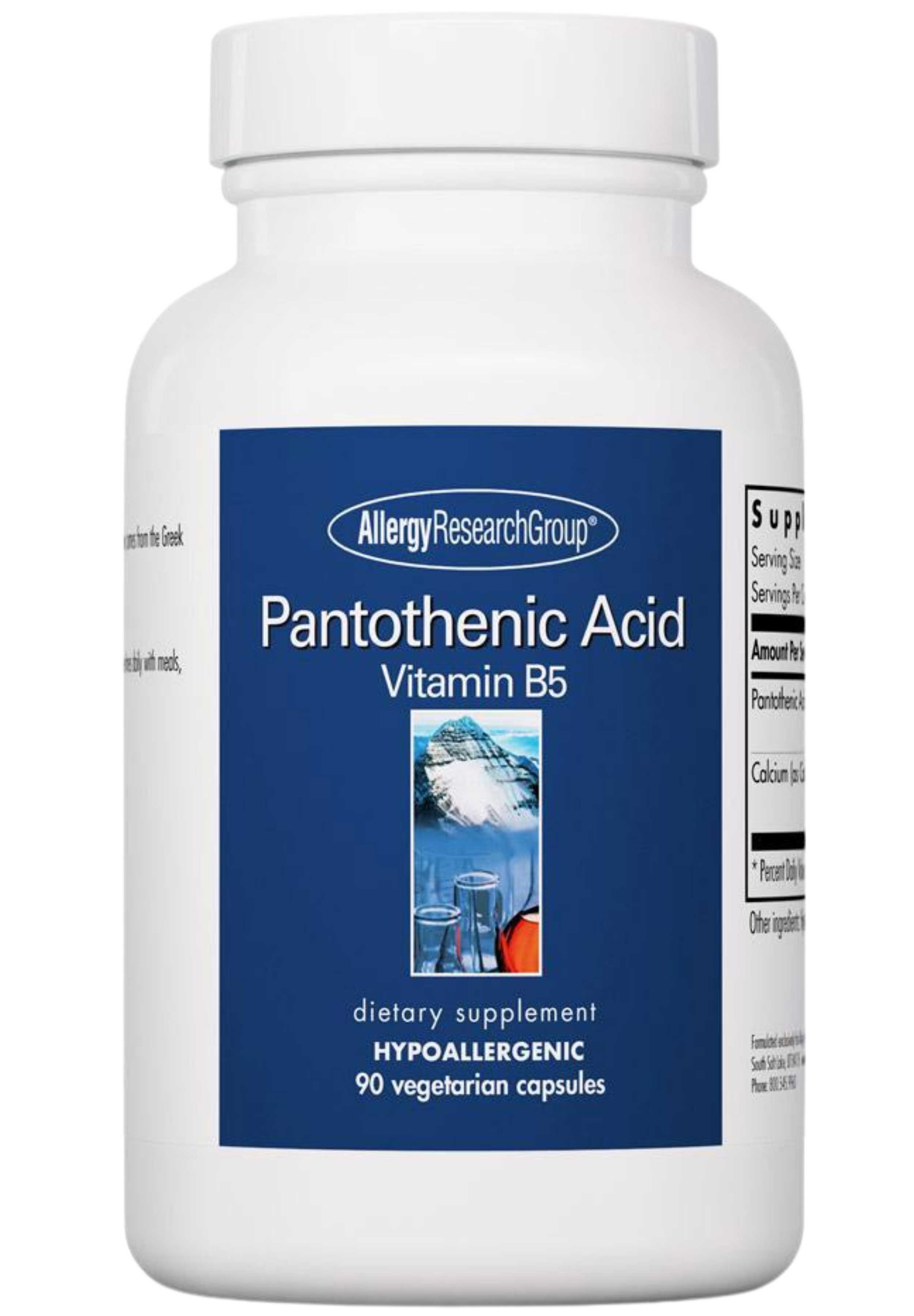 Allergy Research Group Pantothenic Acid