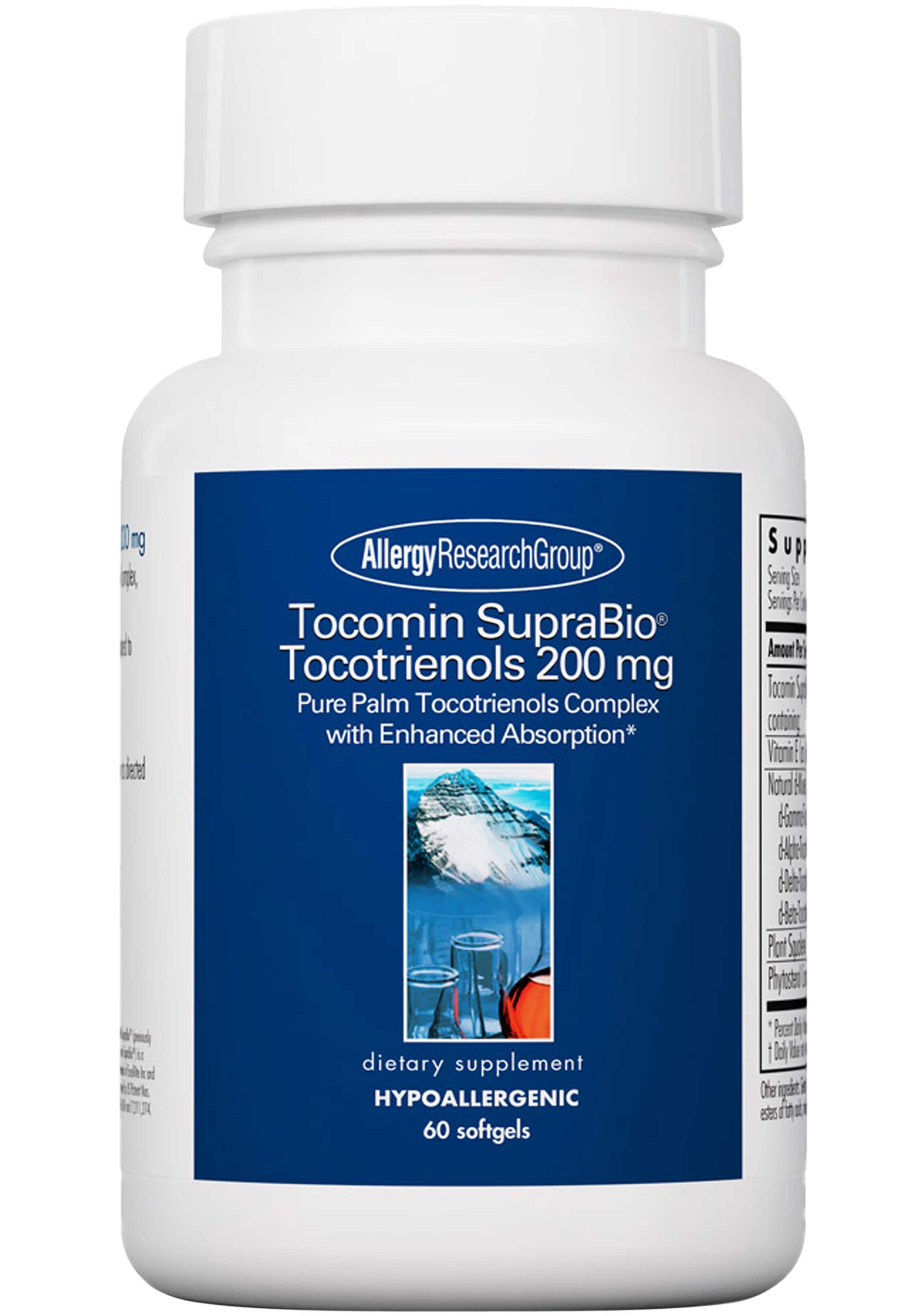 Allergy Research Group Tocomin SupraBio Tocotrienols 200 mg