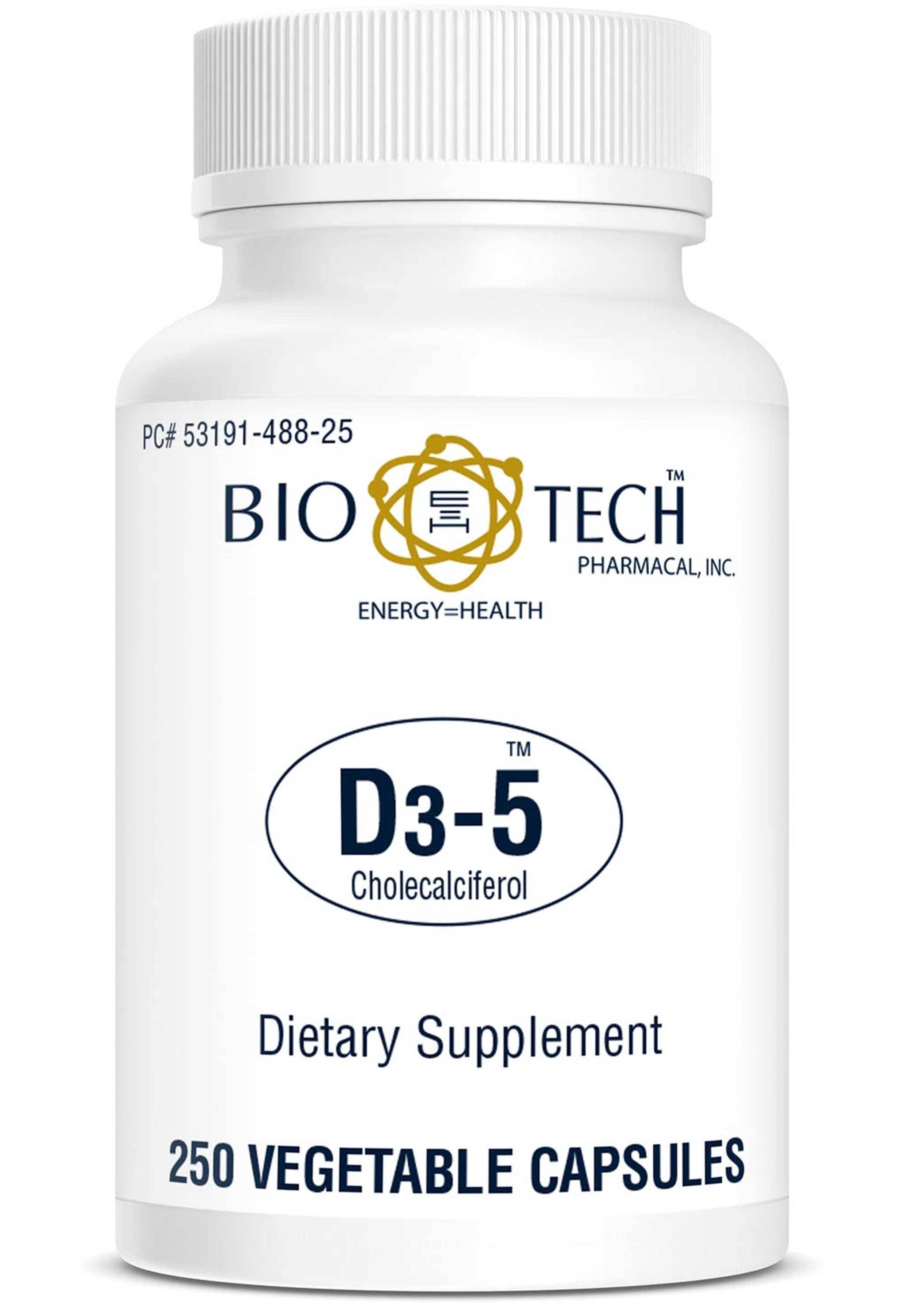 Bio-Tech Pharmacal  D3-5 (5000 IU) Vegetable Caps