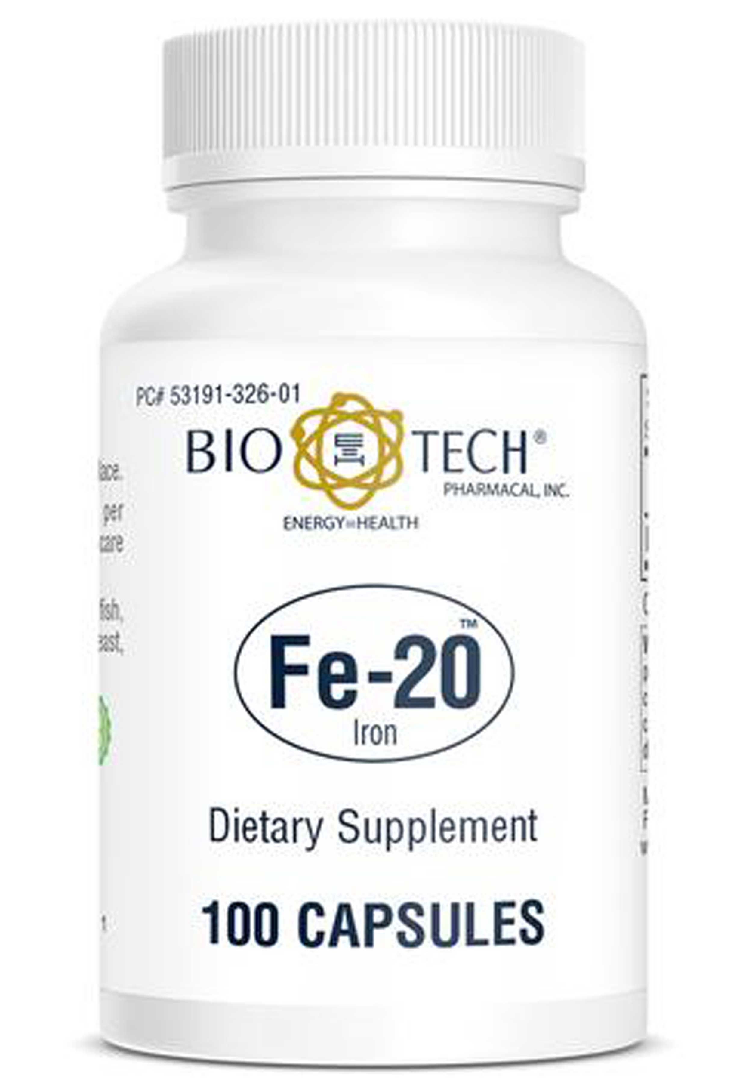 Bio-Tech Pharmacal Fe-20 Ferrous Gluconate