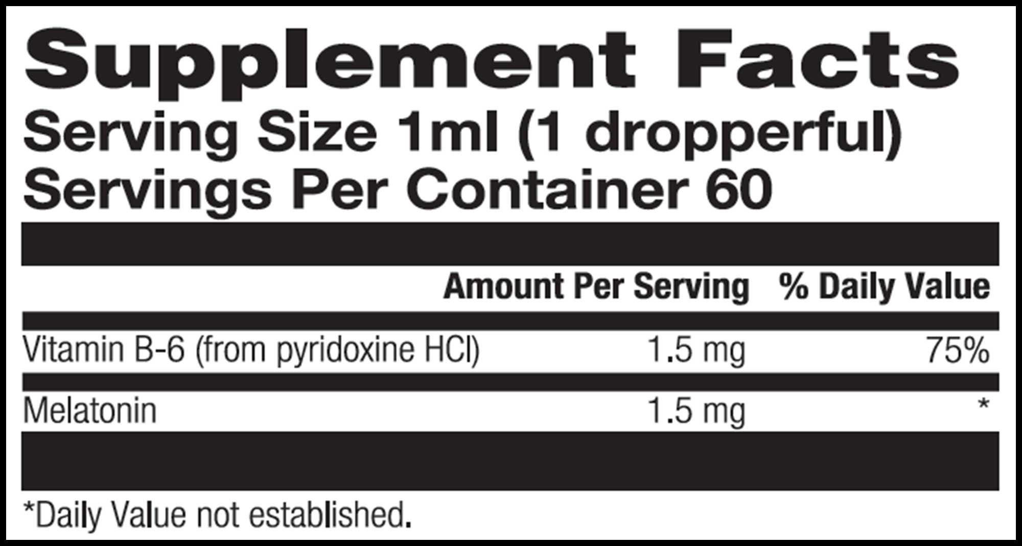 BioGenesis Liposomal Melatonin Ingredients
