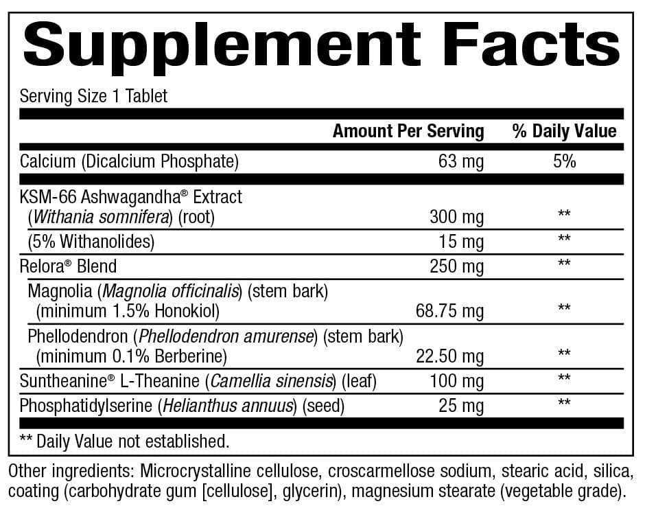 Bioclinic Naturals Cort Align Ingredients