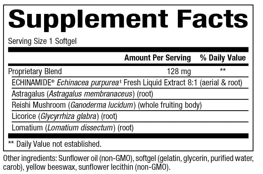 Bioclinic Naturals ImmuneAlign Ingredients