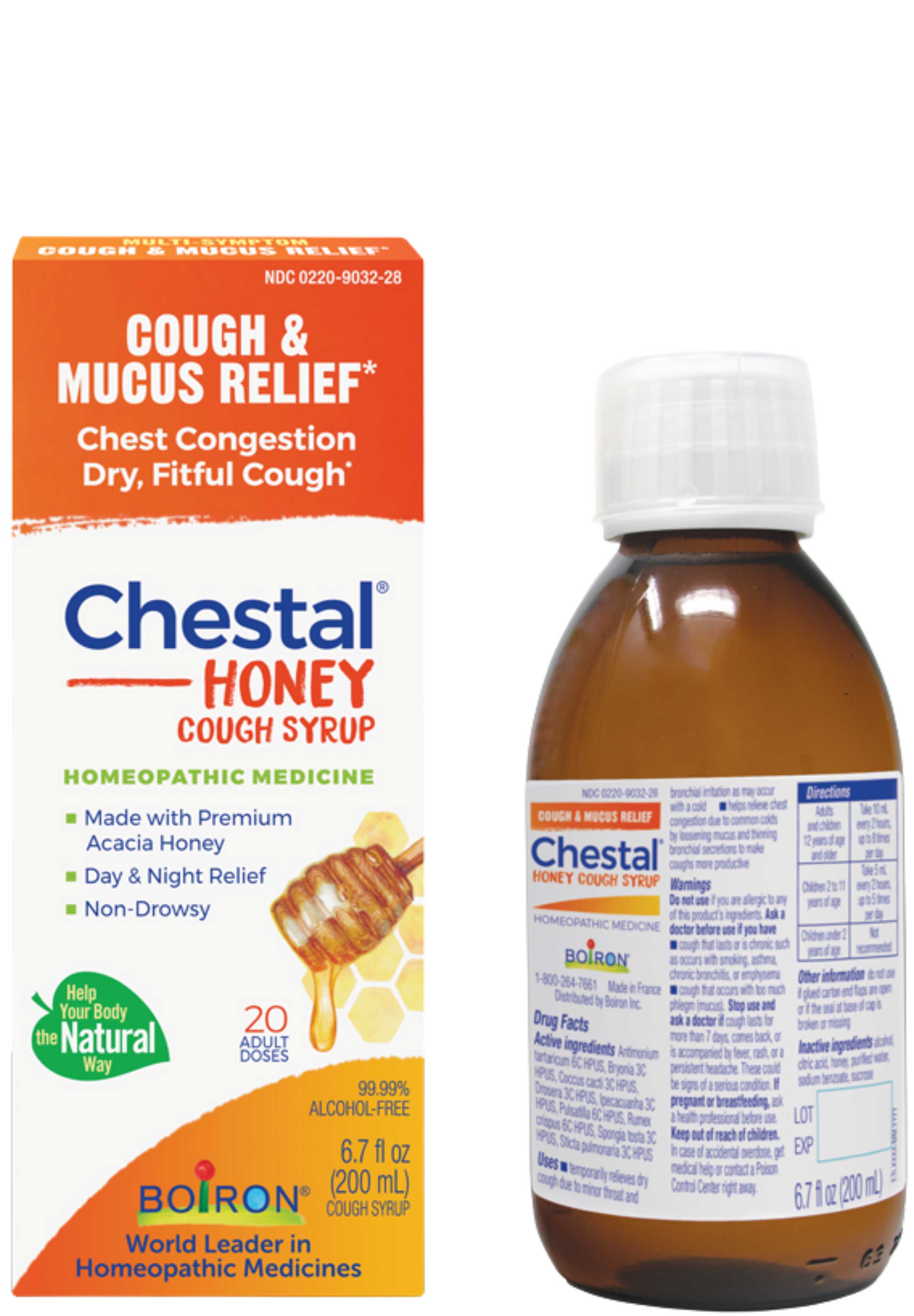 Boiron Homeopathics Chestal Adult Cough Honey