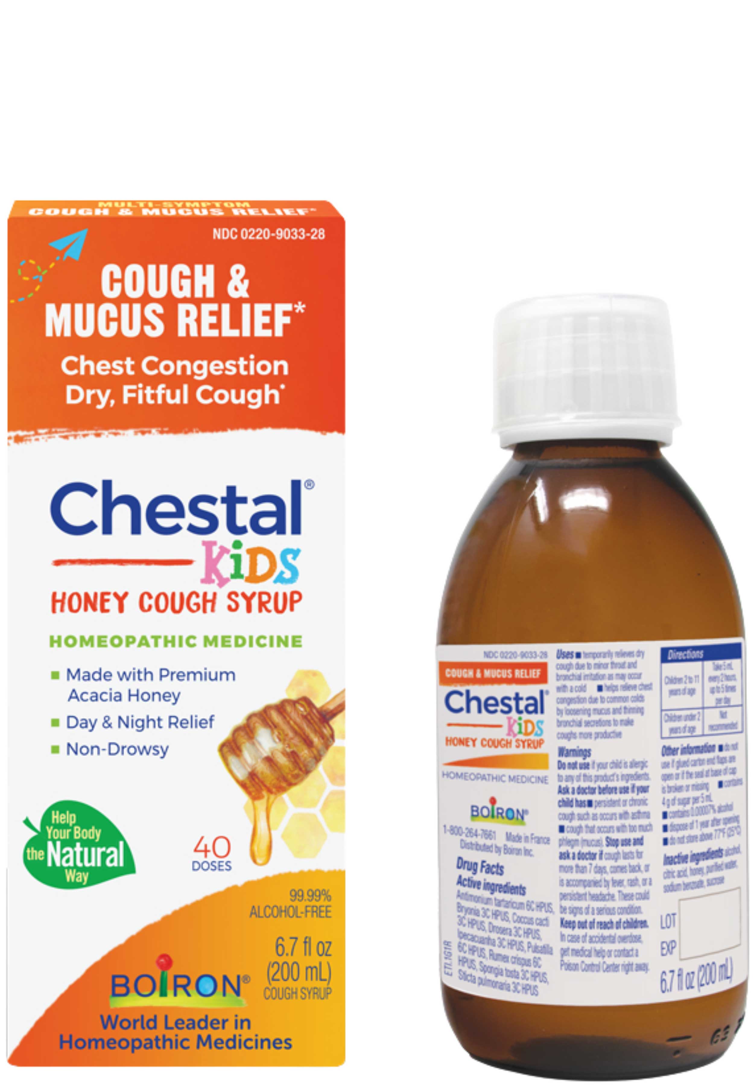 Boiron Homeopathics Chestal Kid's Cough Honey