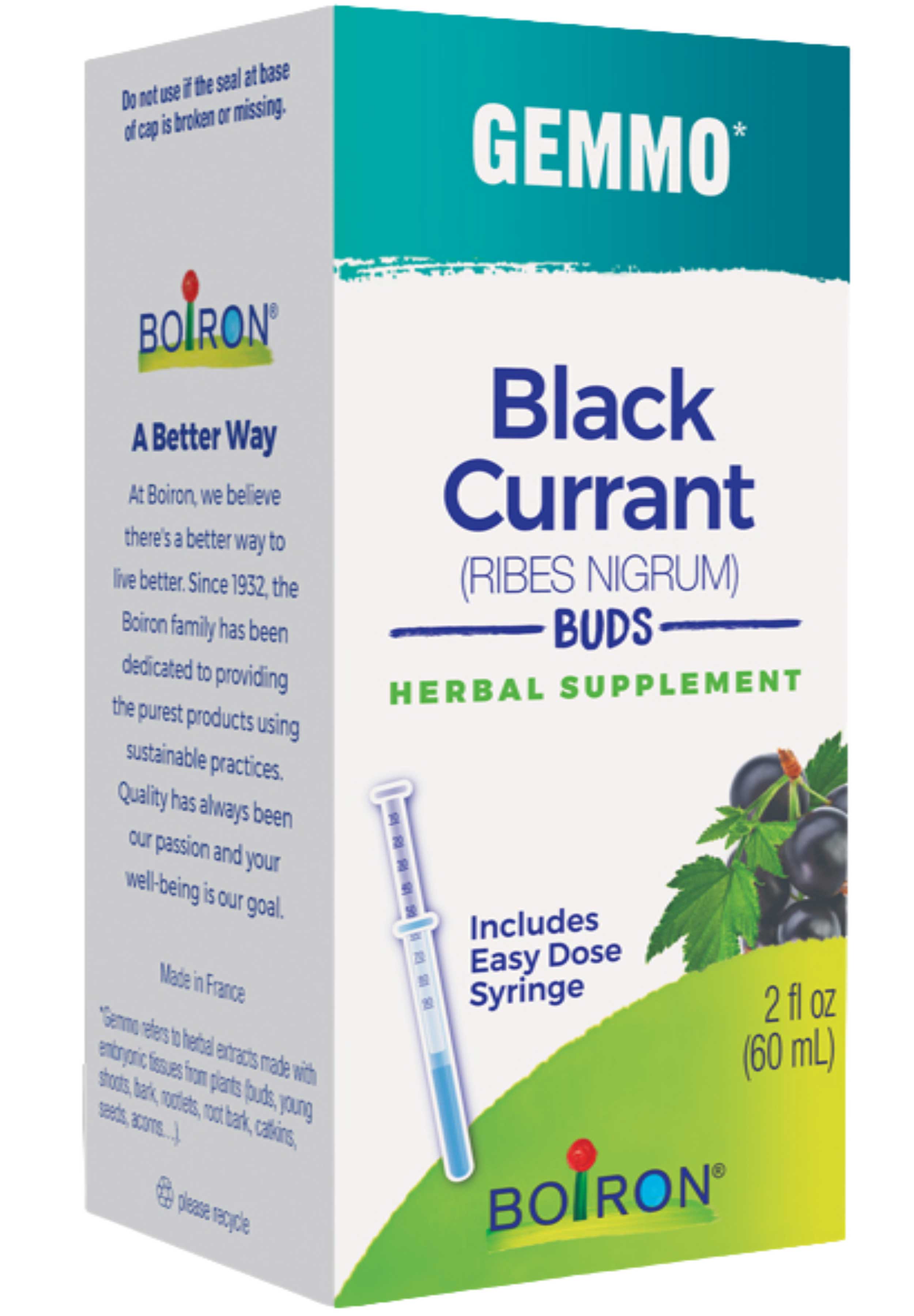 Boiron Homeopathics Gemmo Black Currant Buds