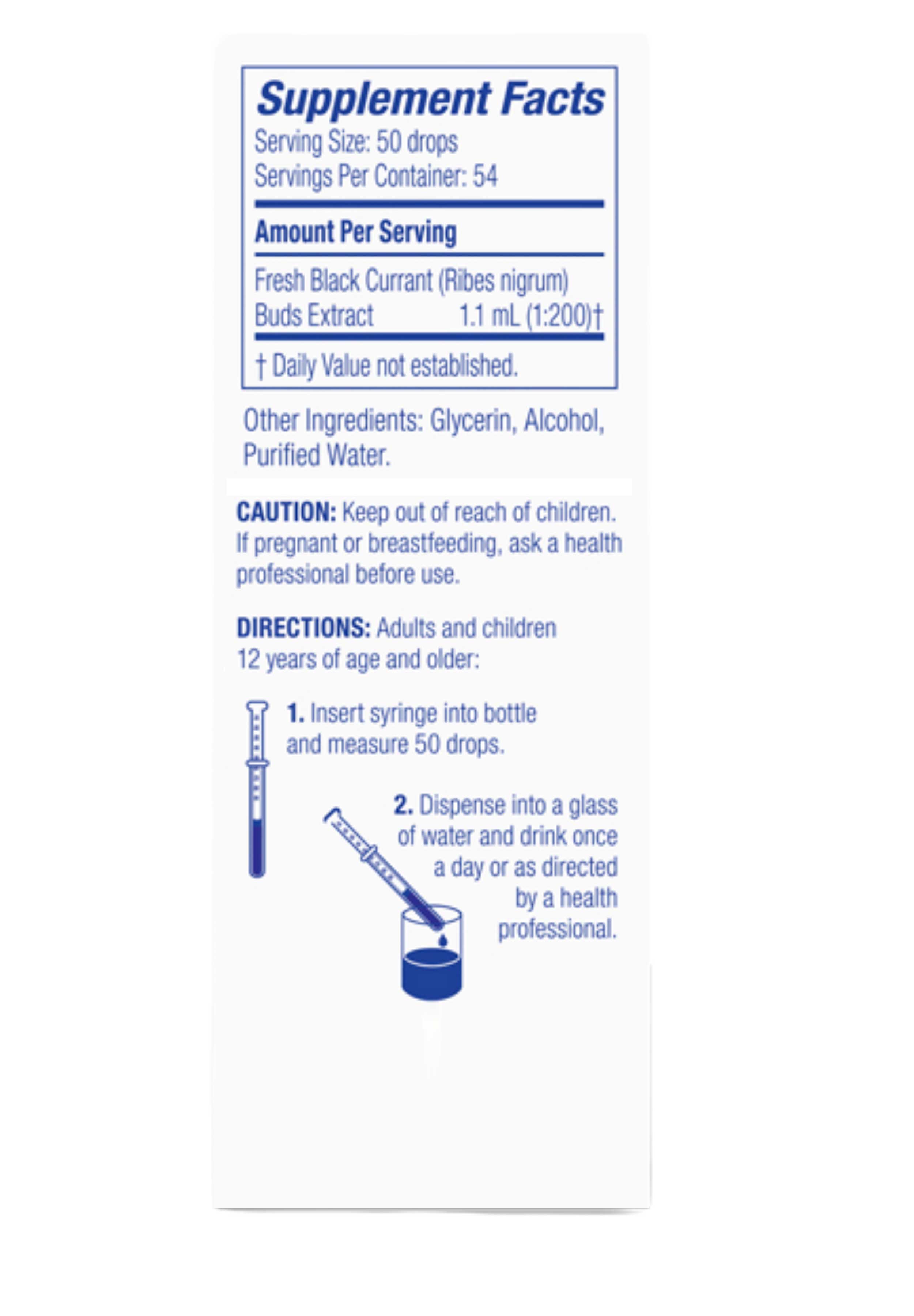 Boiron Homeopathics Gemmo Black Currant Buds Ingredients