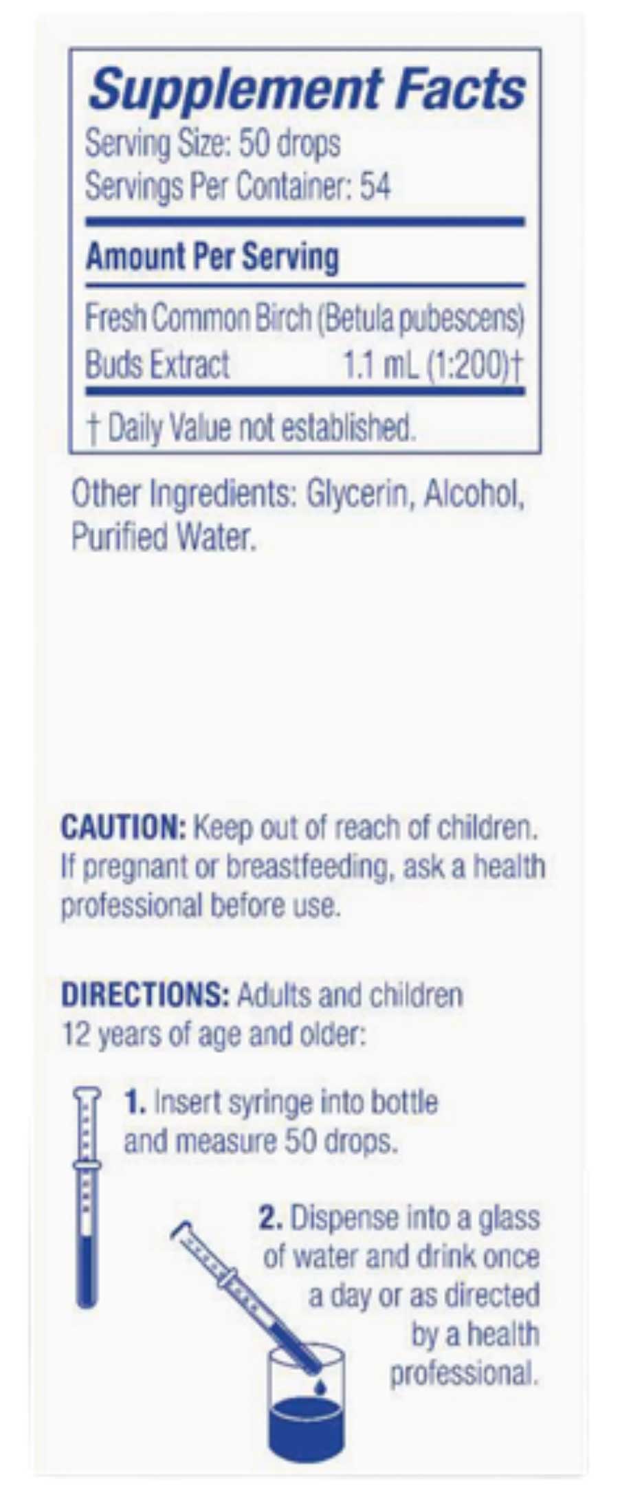 Boiron Homeopathics Gemmo Common Birch Buds Ingredients