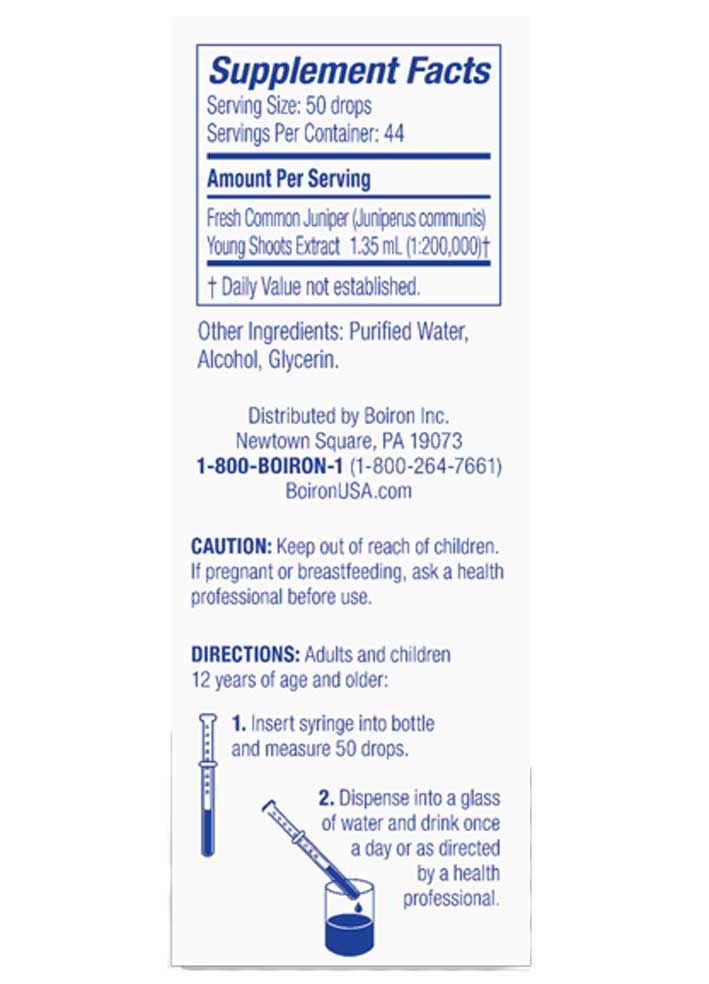 Boiron Homeopathics Gemmo Common Juniper Young Ingredients