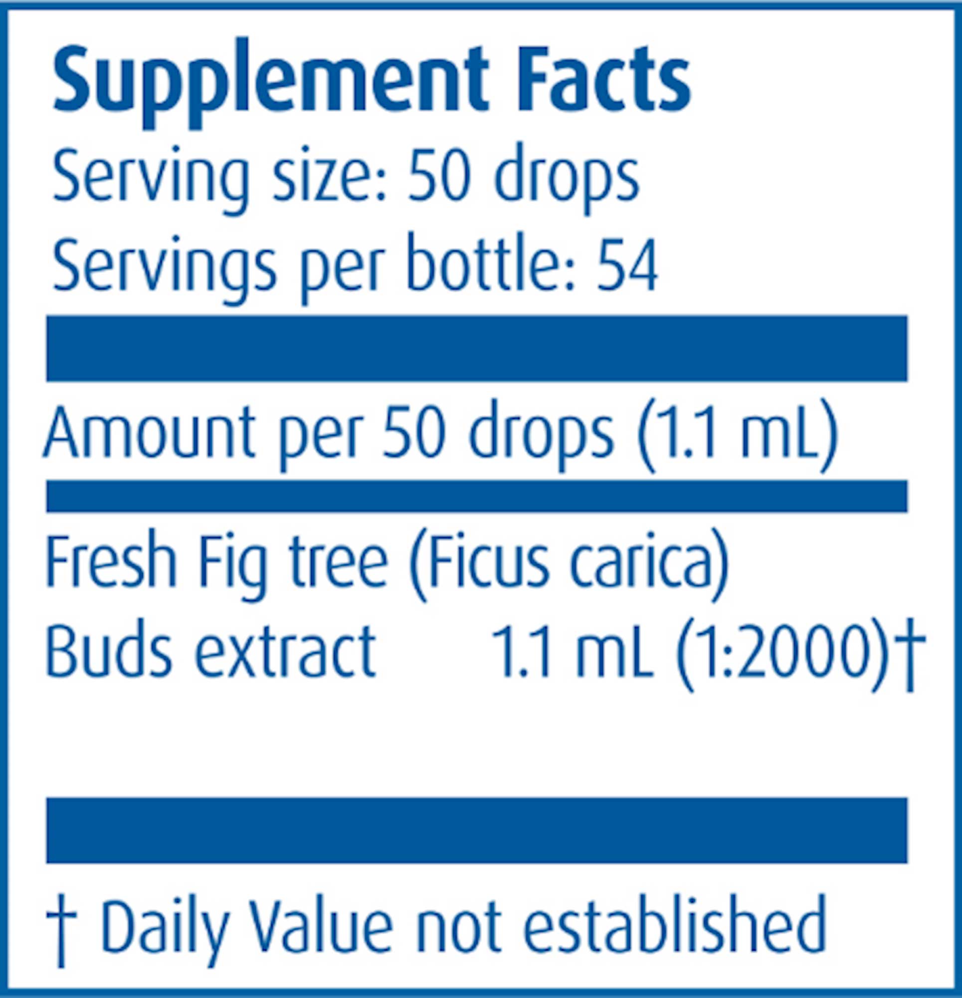 Boiron Homeopathics Gemmo Fig Tree Buds Ingredients