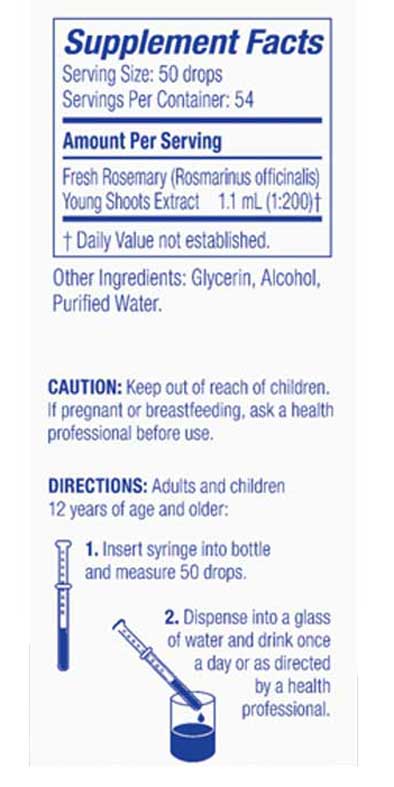 Boiron Homeopathics Gemmo Rosemary Young Shoots Ingredients