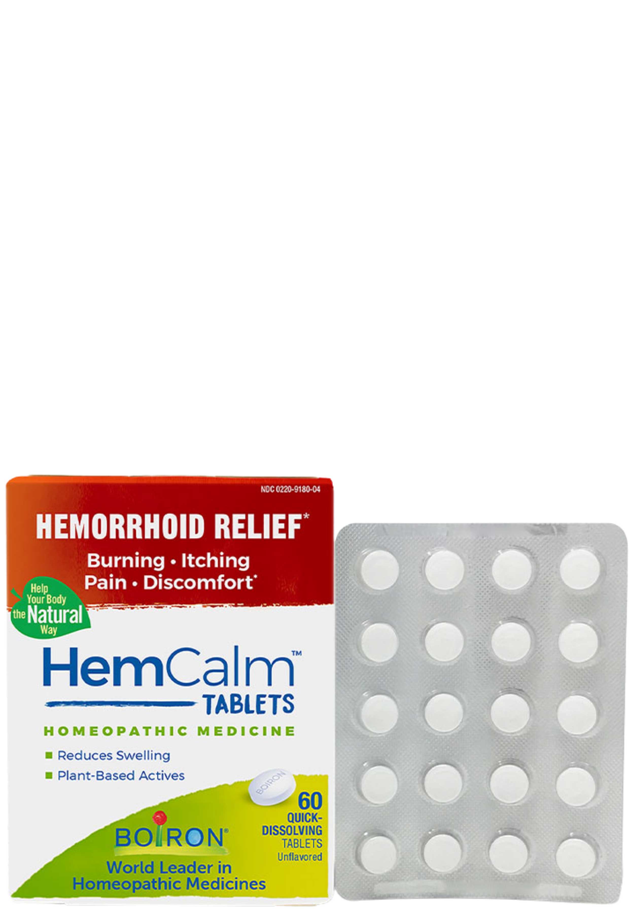 Boiron Homeopathics HemCalm Tablets
