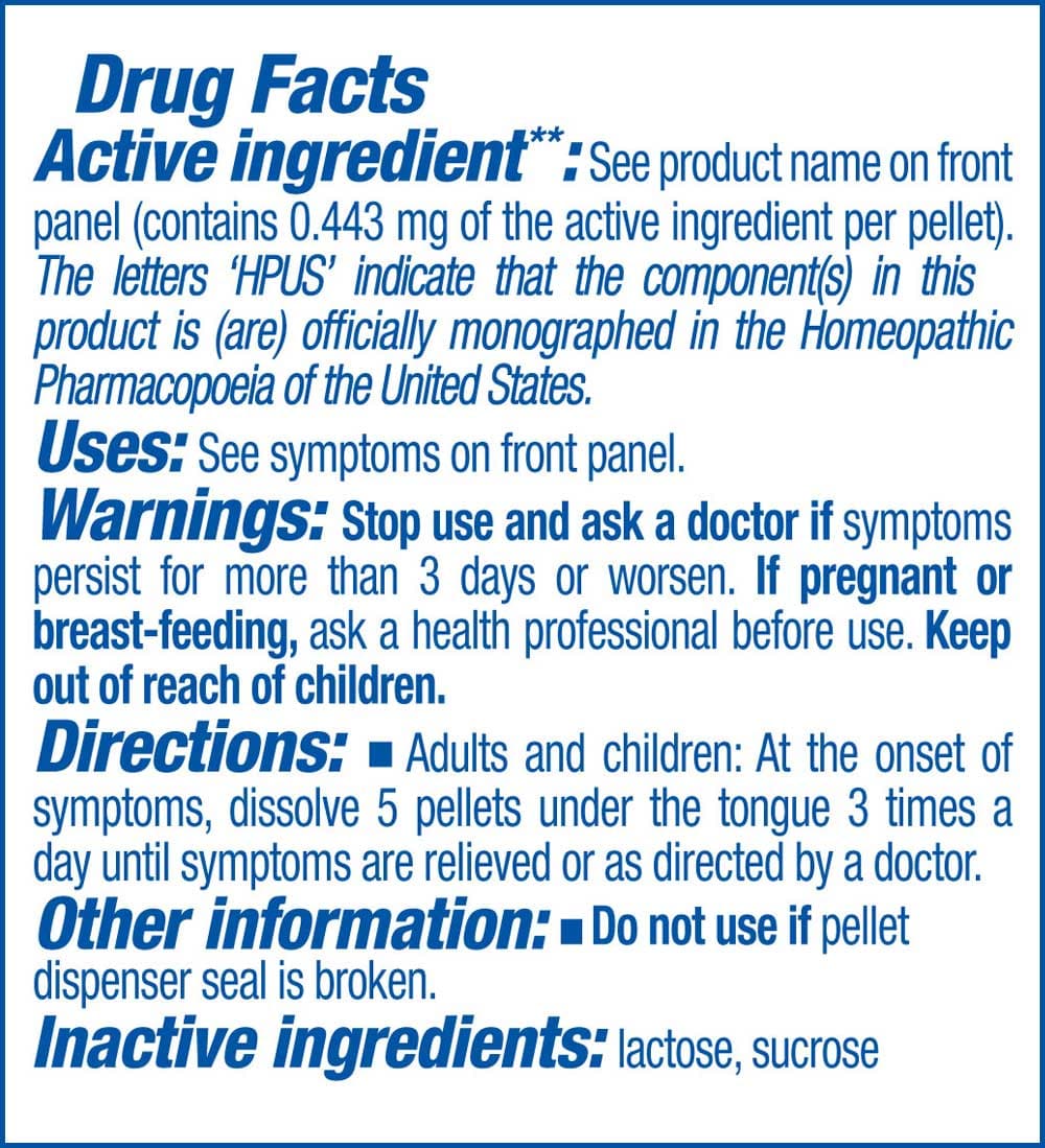 Boiron Homeopathics Lachesis Mutus Ingredients
