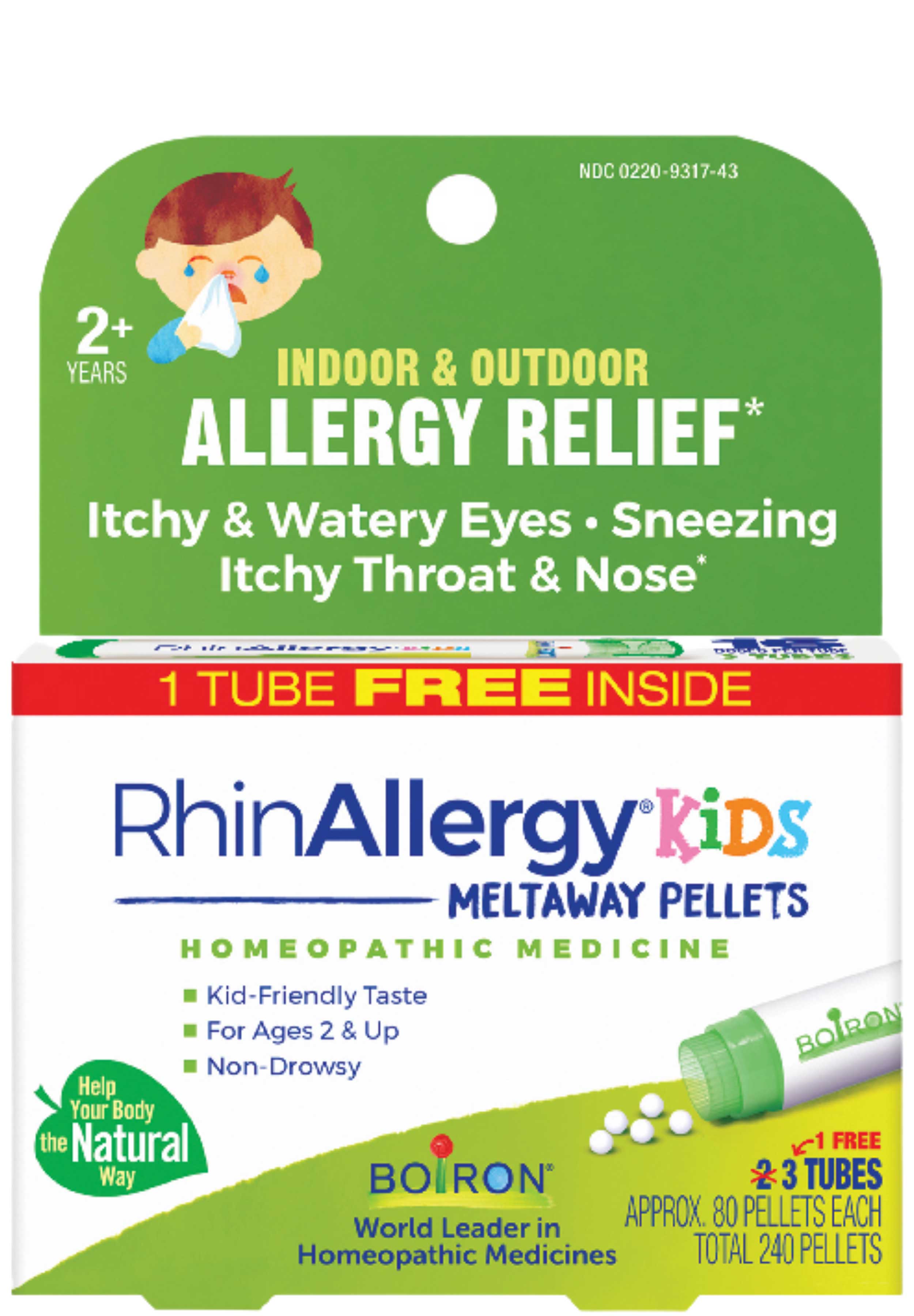 Boiron Homeopathics RhinAllergy Kids Pellets