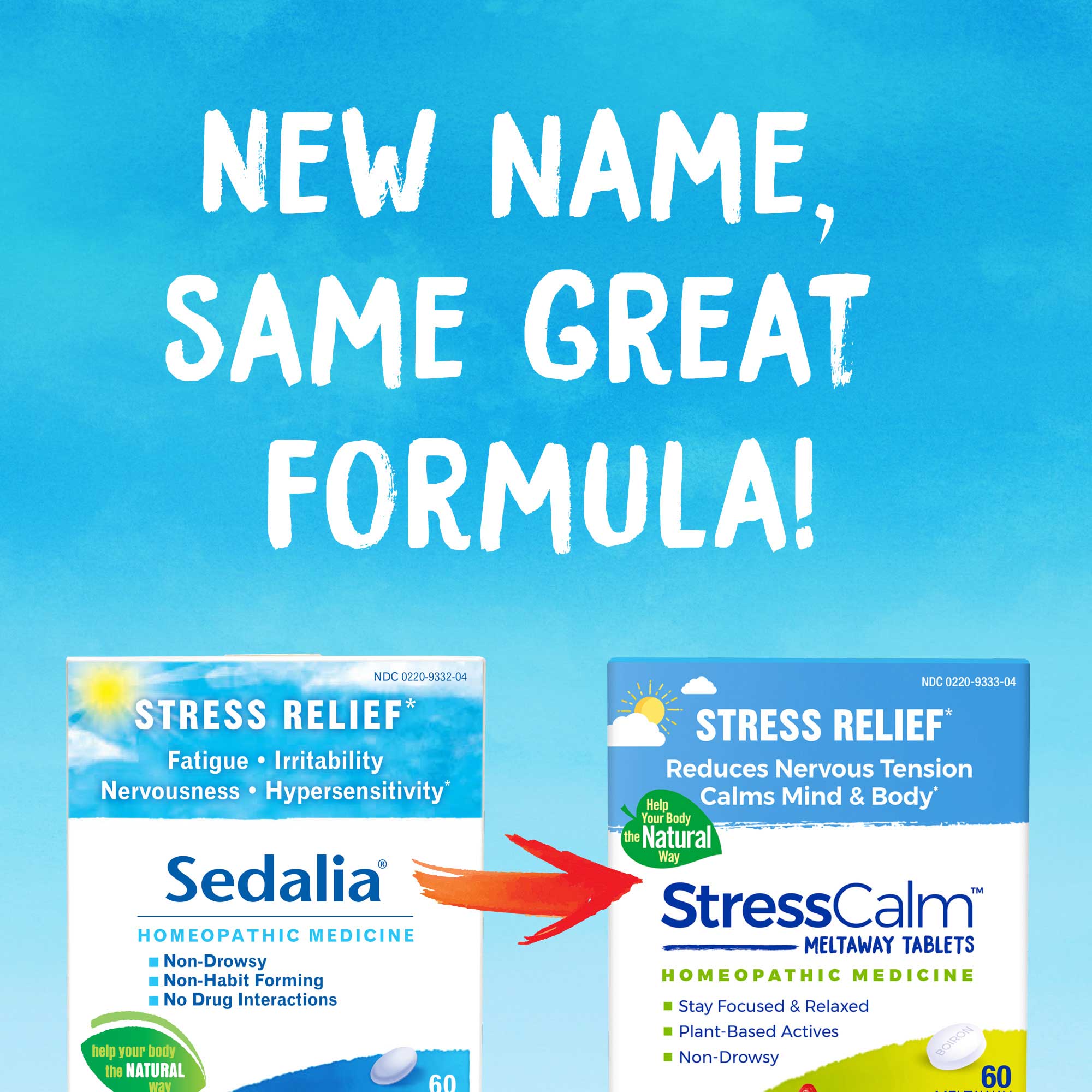 Boiron Homeopathics StressCalm Formerly Sedalia