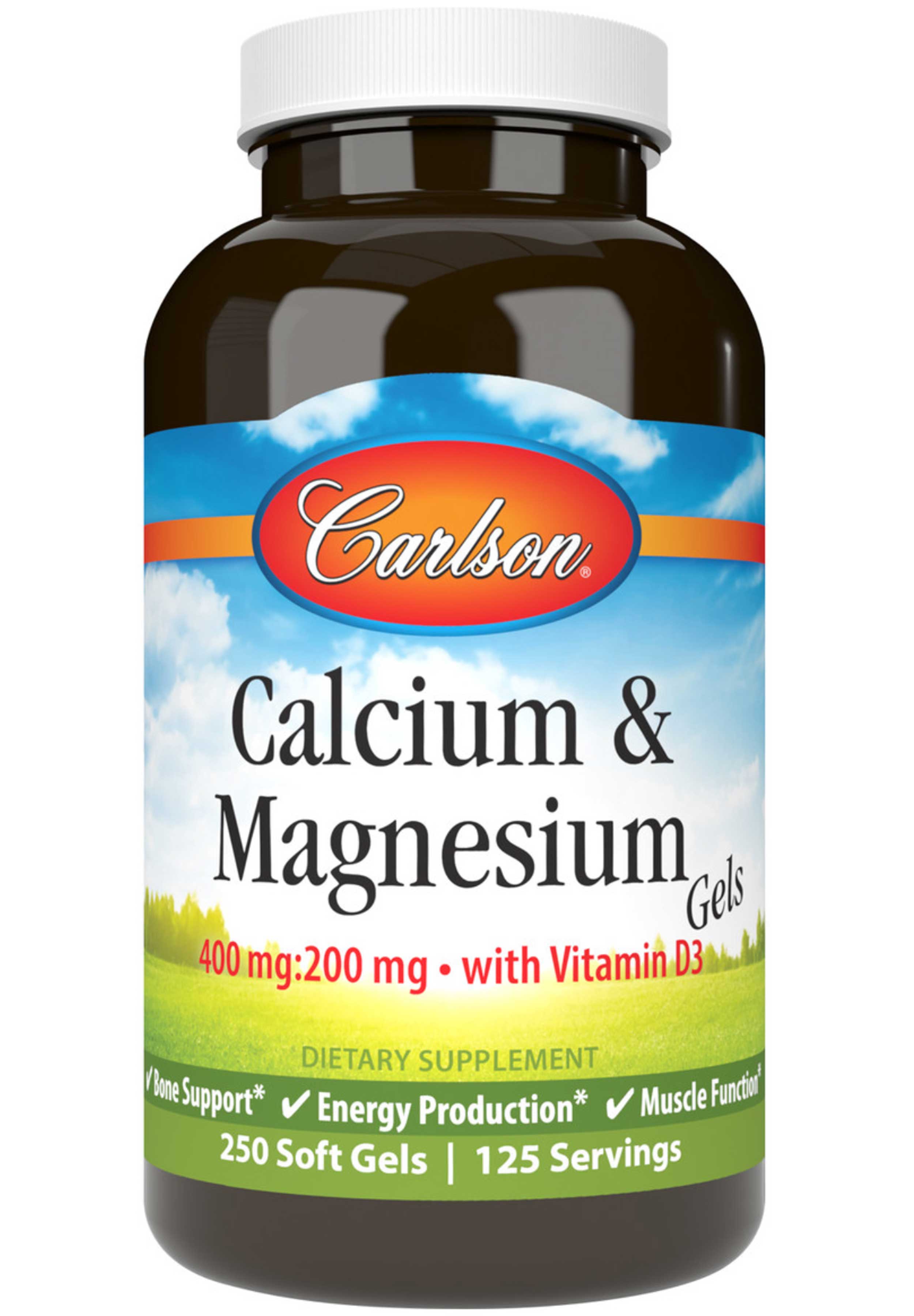Carlson Labs Calcium & Magnesium Gels