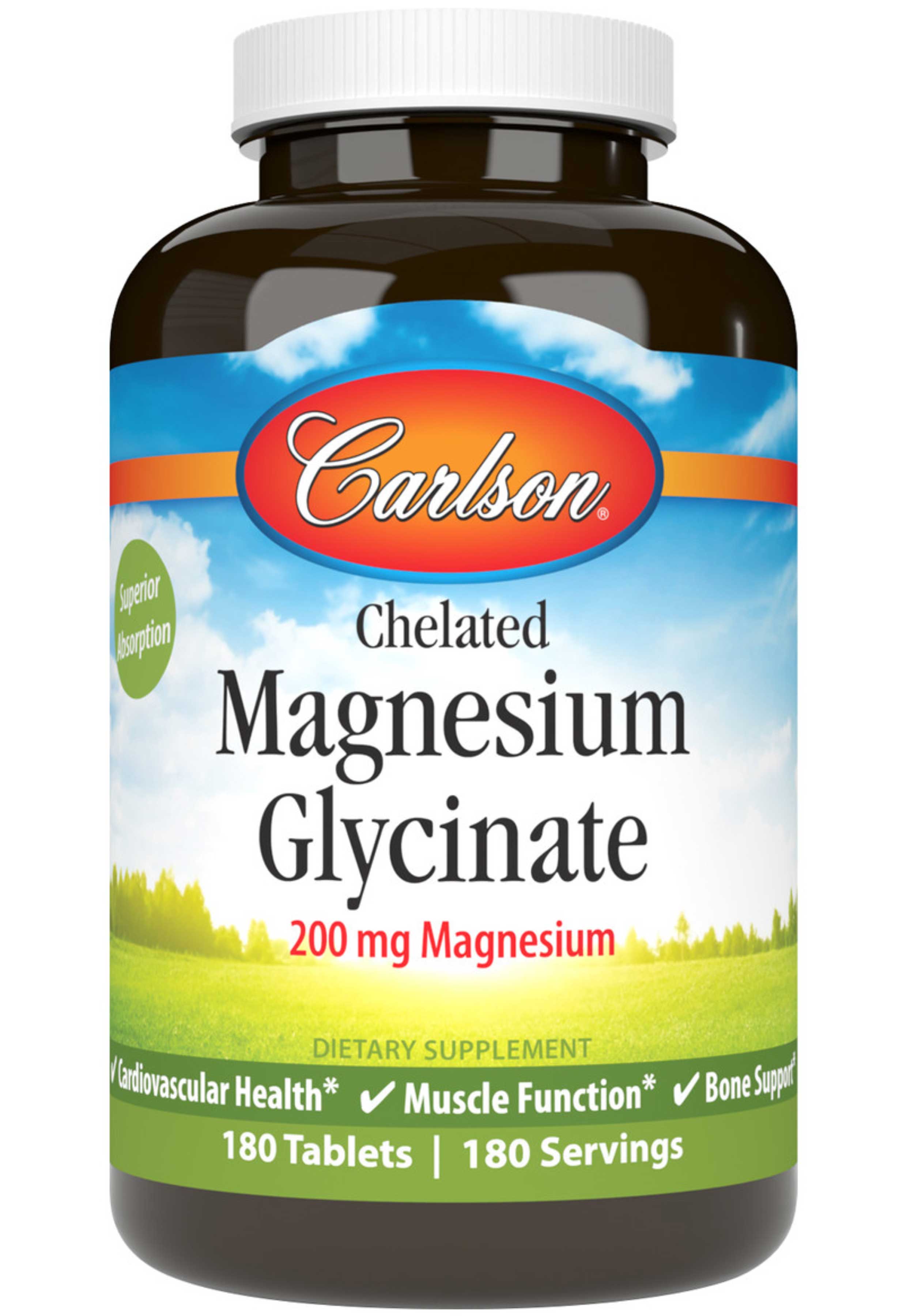 Carlson Labs Chelated Magnesium Glycinate 200 mg